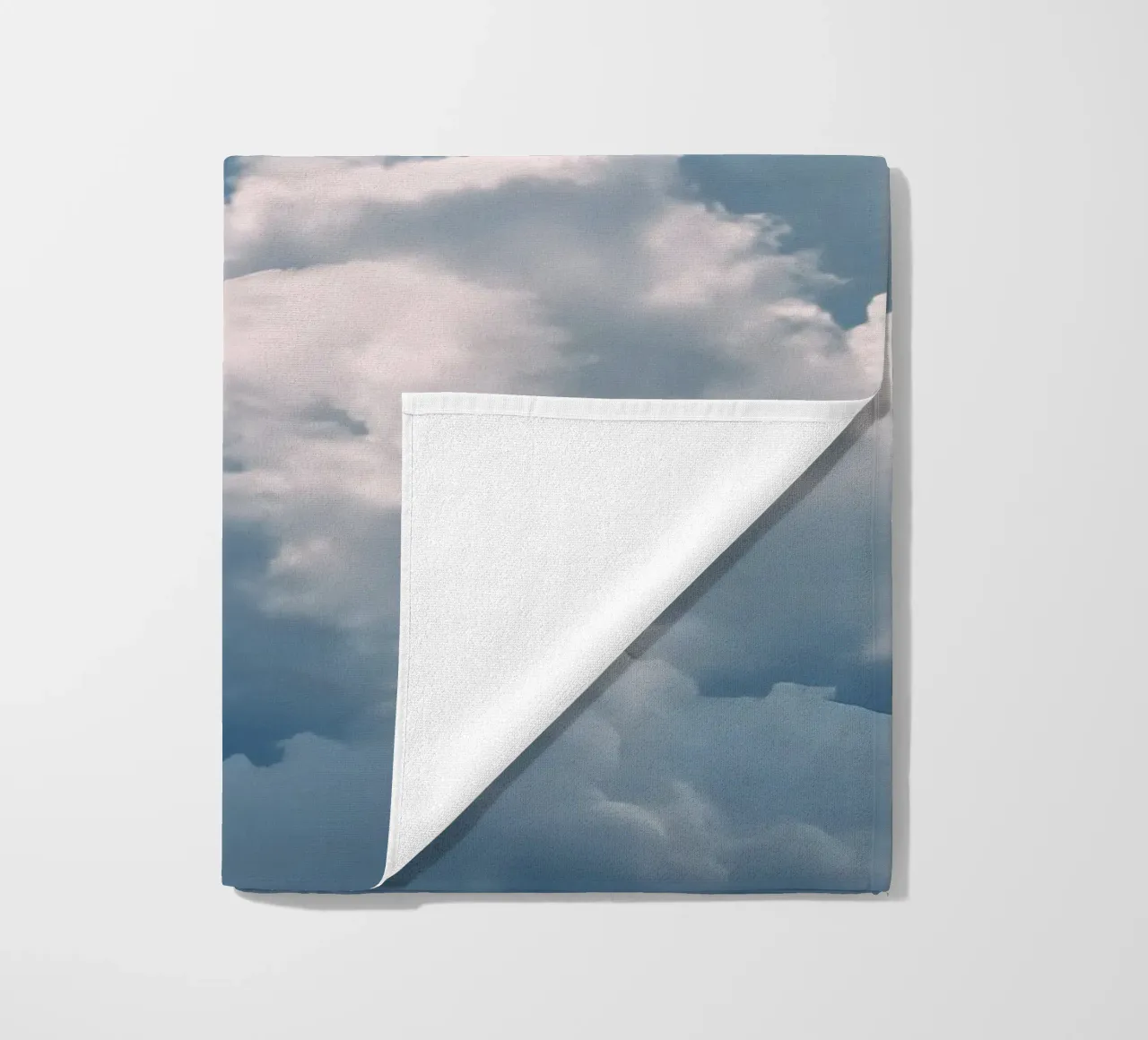 Clouds in the sky beach towel by Kiroiharu