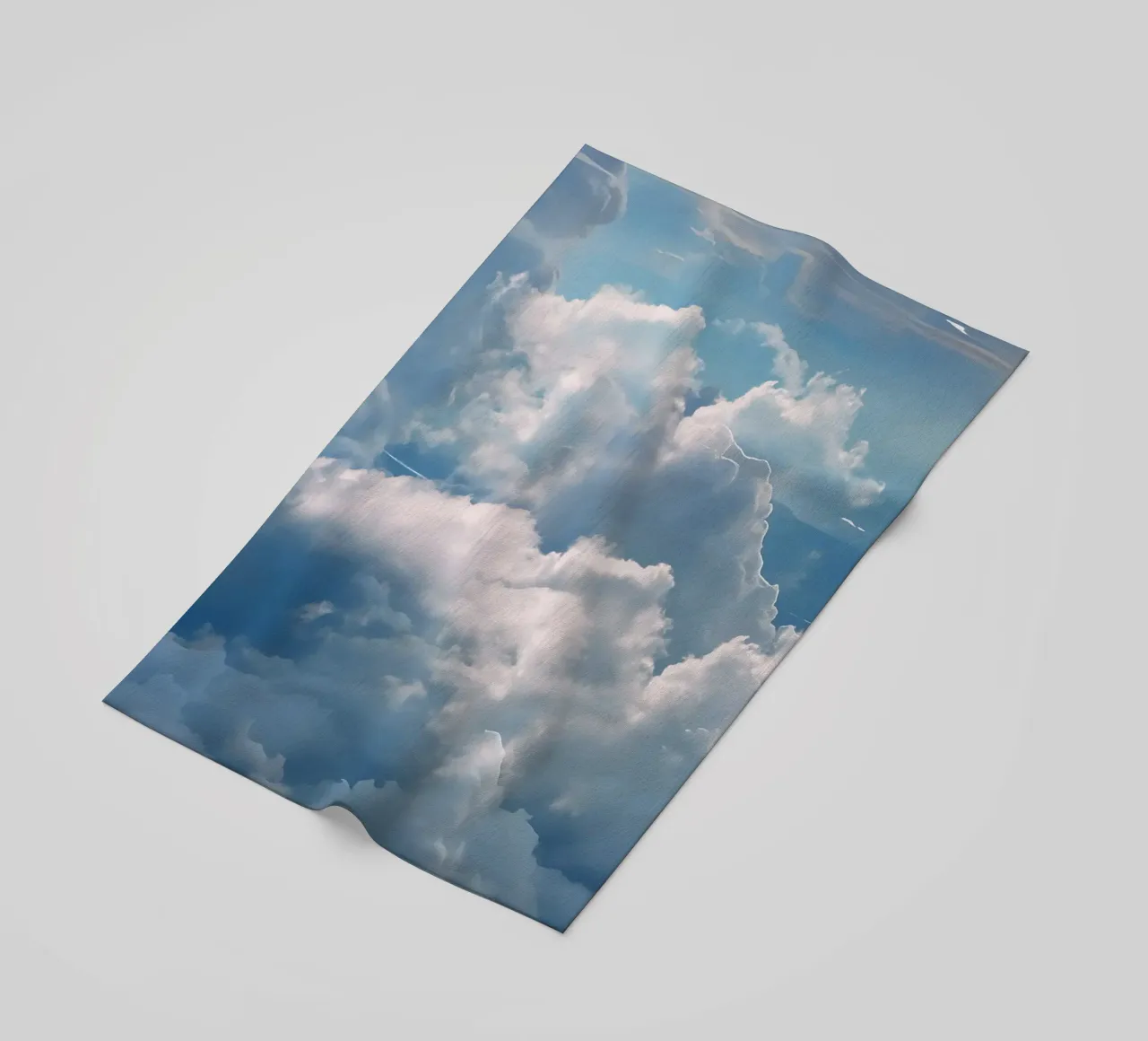 Clouds in the sky beach towel by Kiroiharu