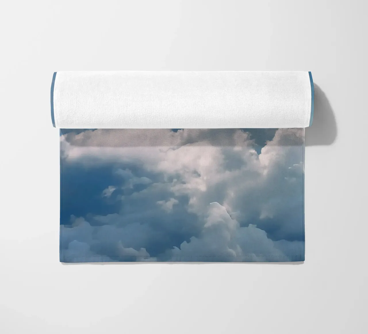 Clouds in the sky beach towel by Kiroiharu