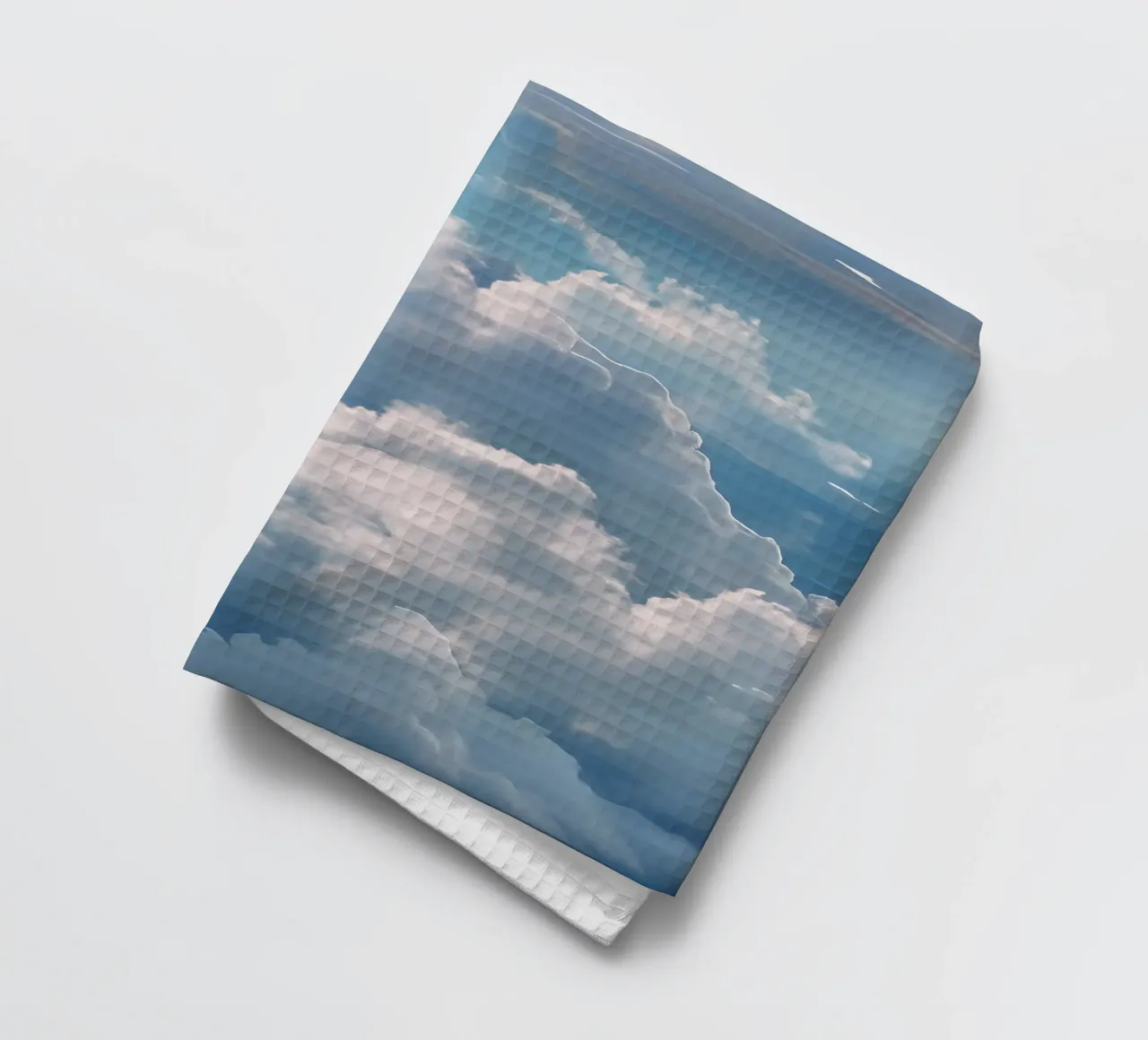 Clouds in the sky tea towel by Kiroiharu