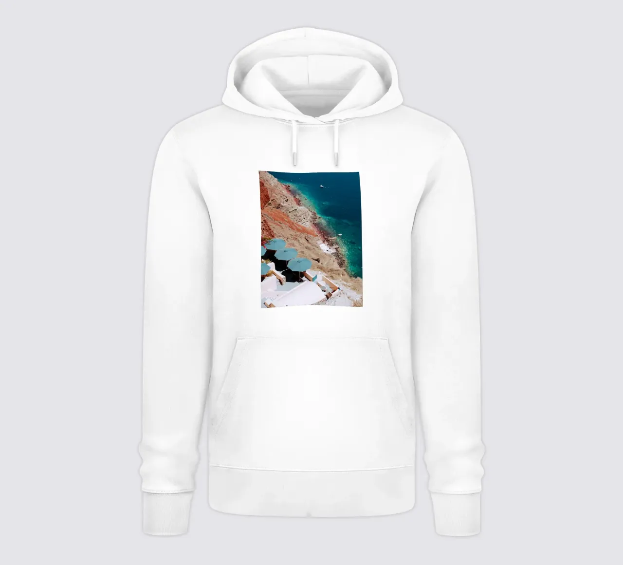 Santorini Greece, Greek Islands, Travel Poster Photography hoodie by TheTravelClub