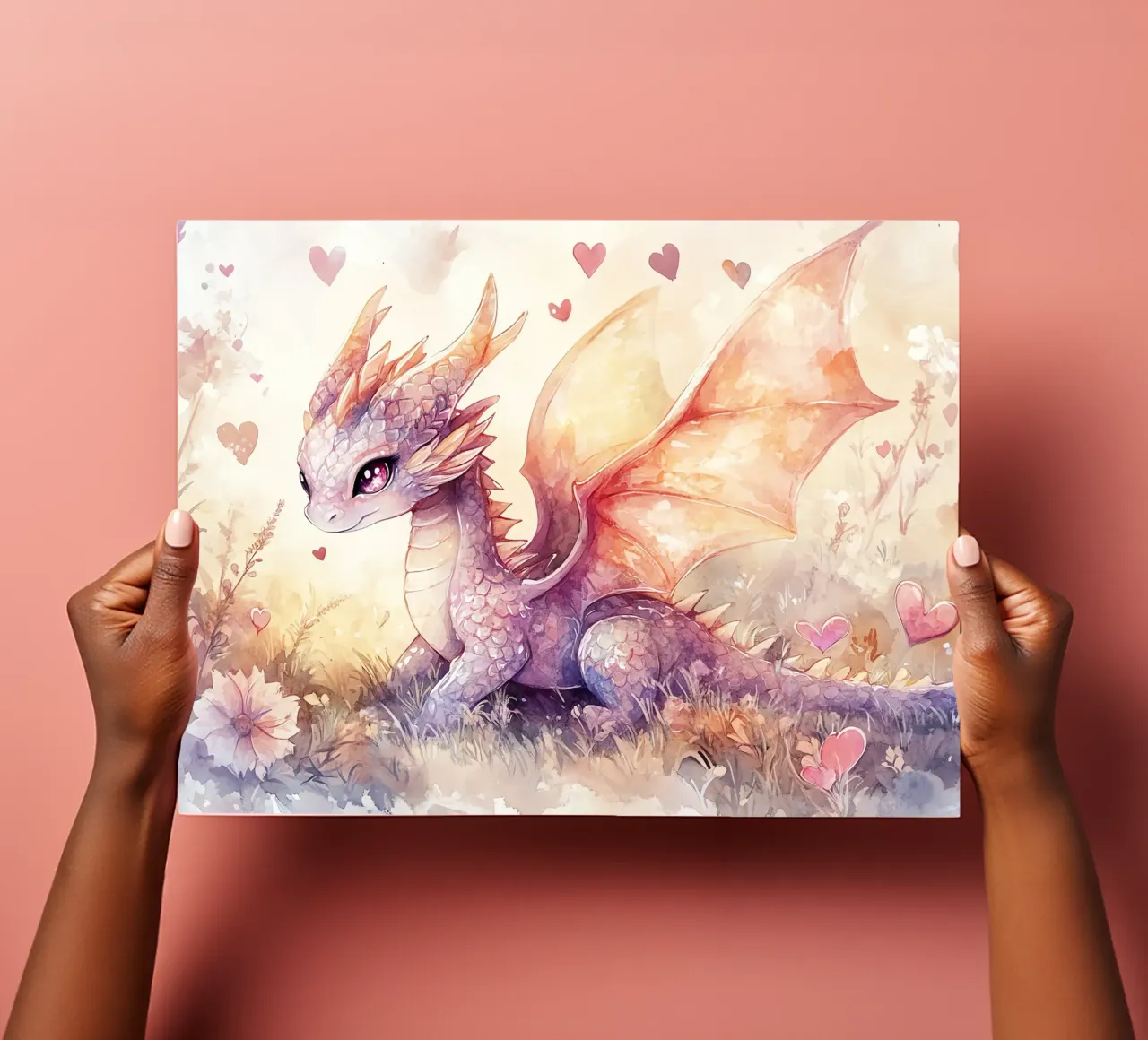 Coeur de Dragon planche autocollant de Théïa's Fantasia World