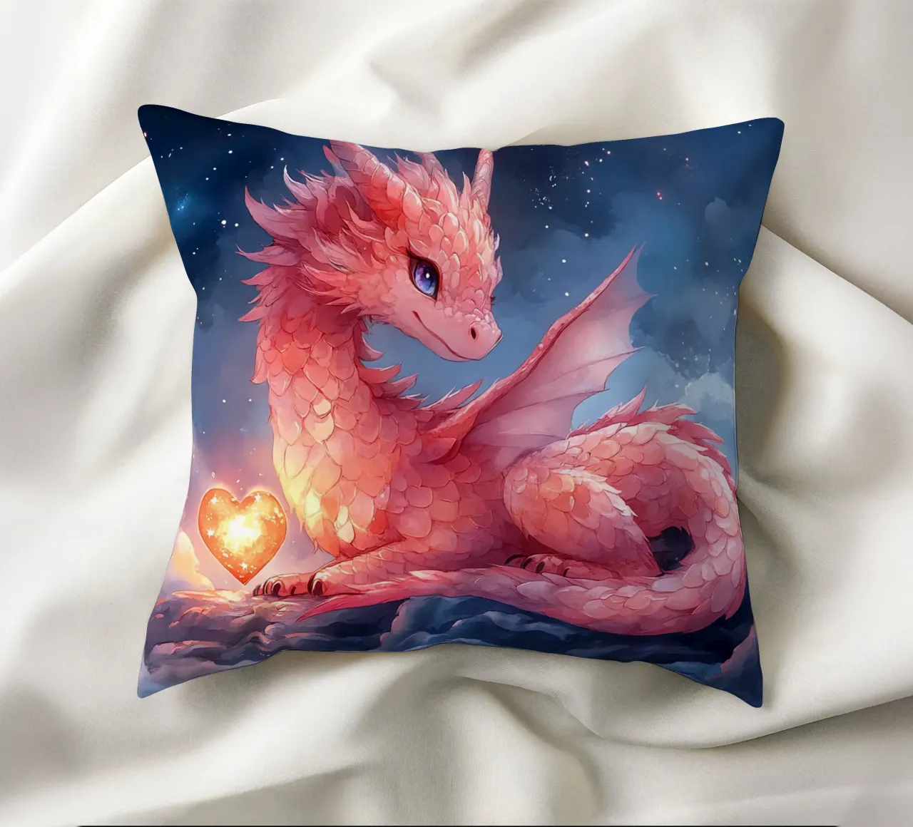 Cuore di drago cuscino da Théïa's Fantasia World