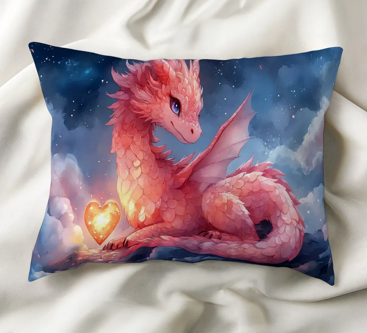 Cuore di drago cuscino da Théïa's Fantasia World