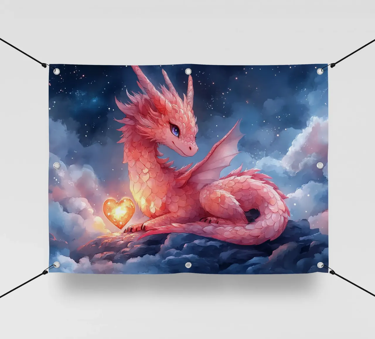 Cuore di drago telo in pvc da Théïa's Fantasia World