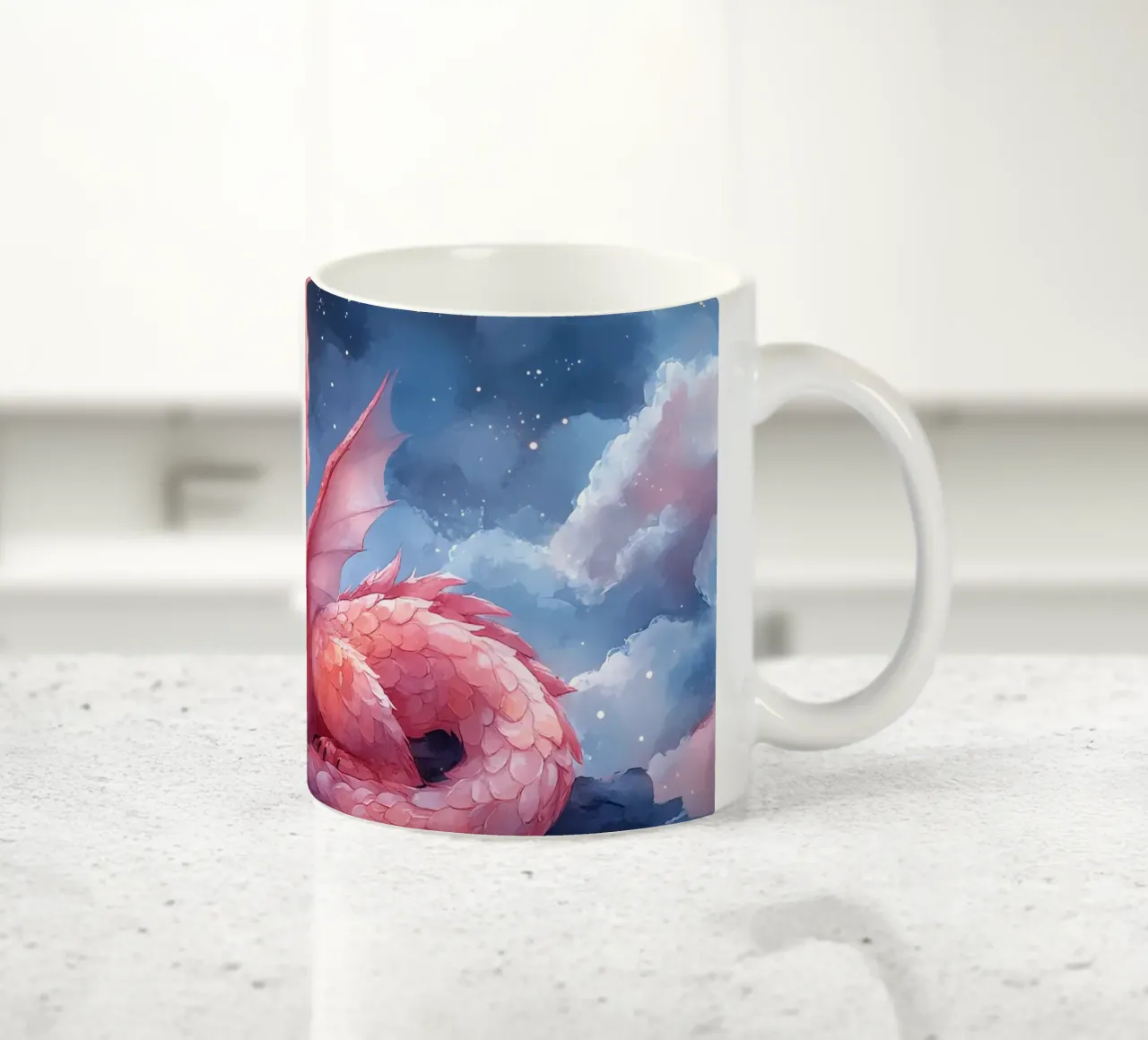 Cuore di drago tazza in ceramica da Théïa's Fantasia World