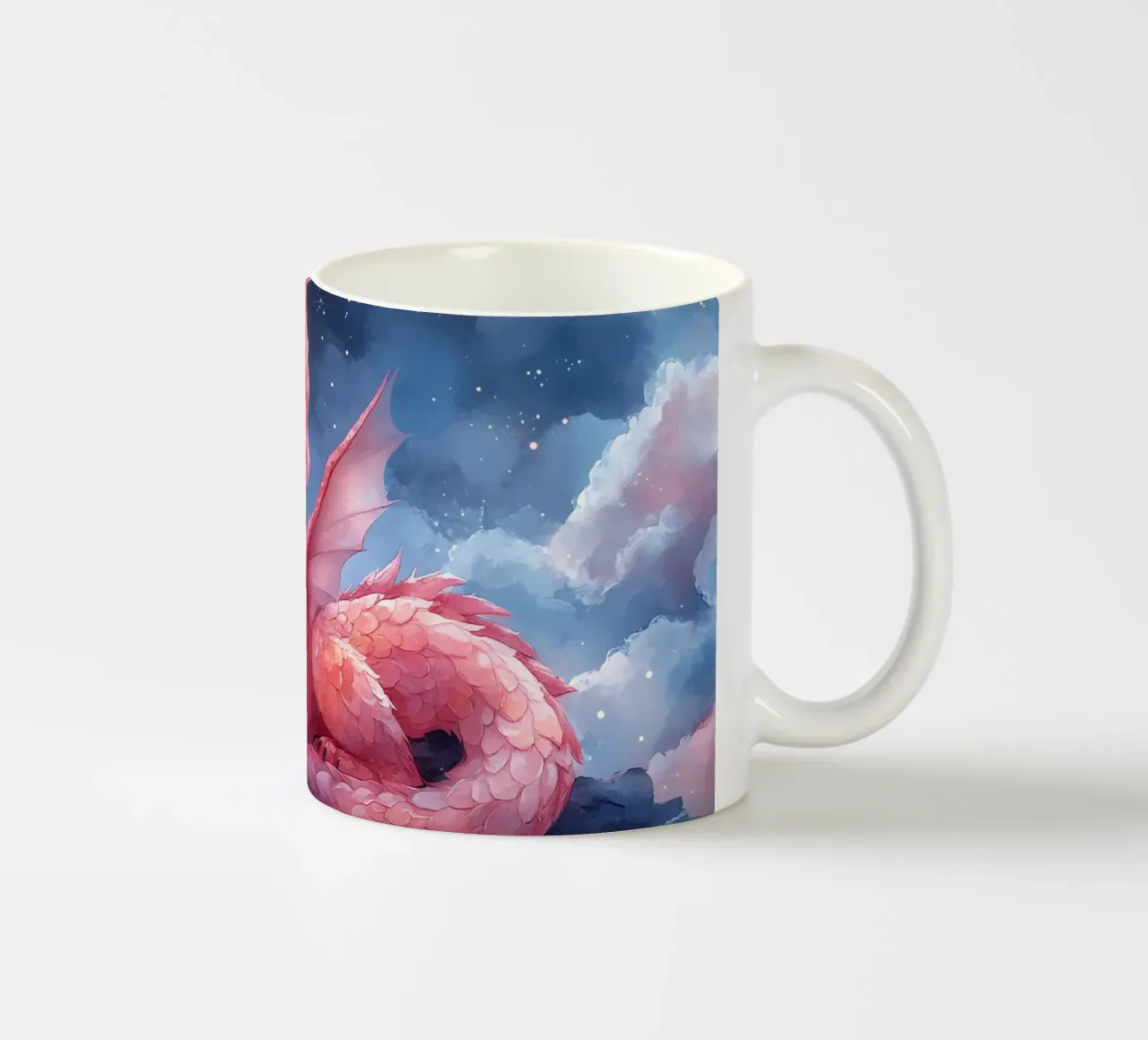 Cuore di drago tazza in ceramica da Théïa's Fantasia World