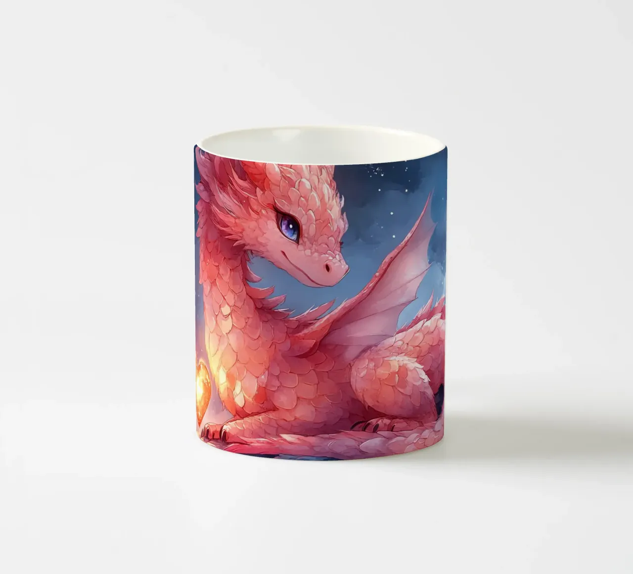 Cuore di drago tazza in ceramica da Théïa's Fantasia World