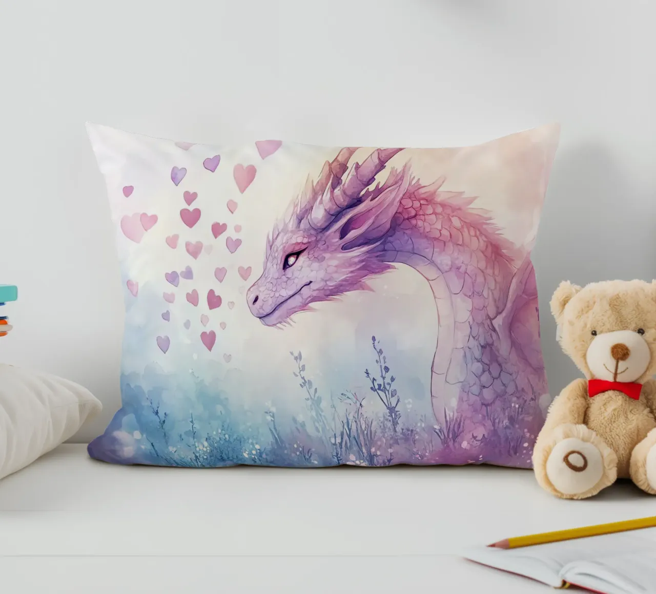 Cuore di drago cuscino da Théïa's Fantasia World