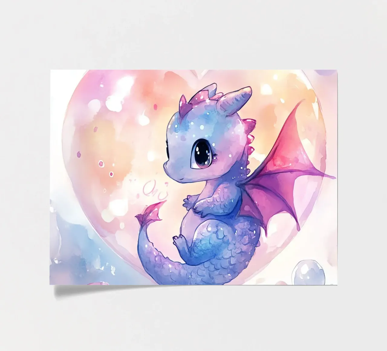 Drachenherz Stickerbogen von Théïa's Fantasia World