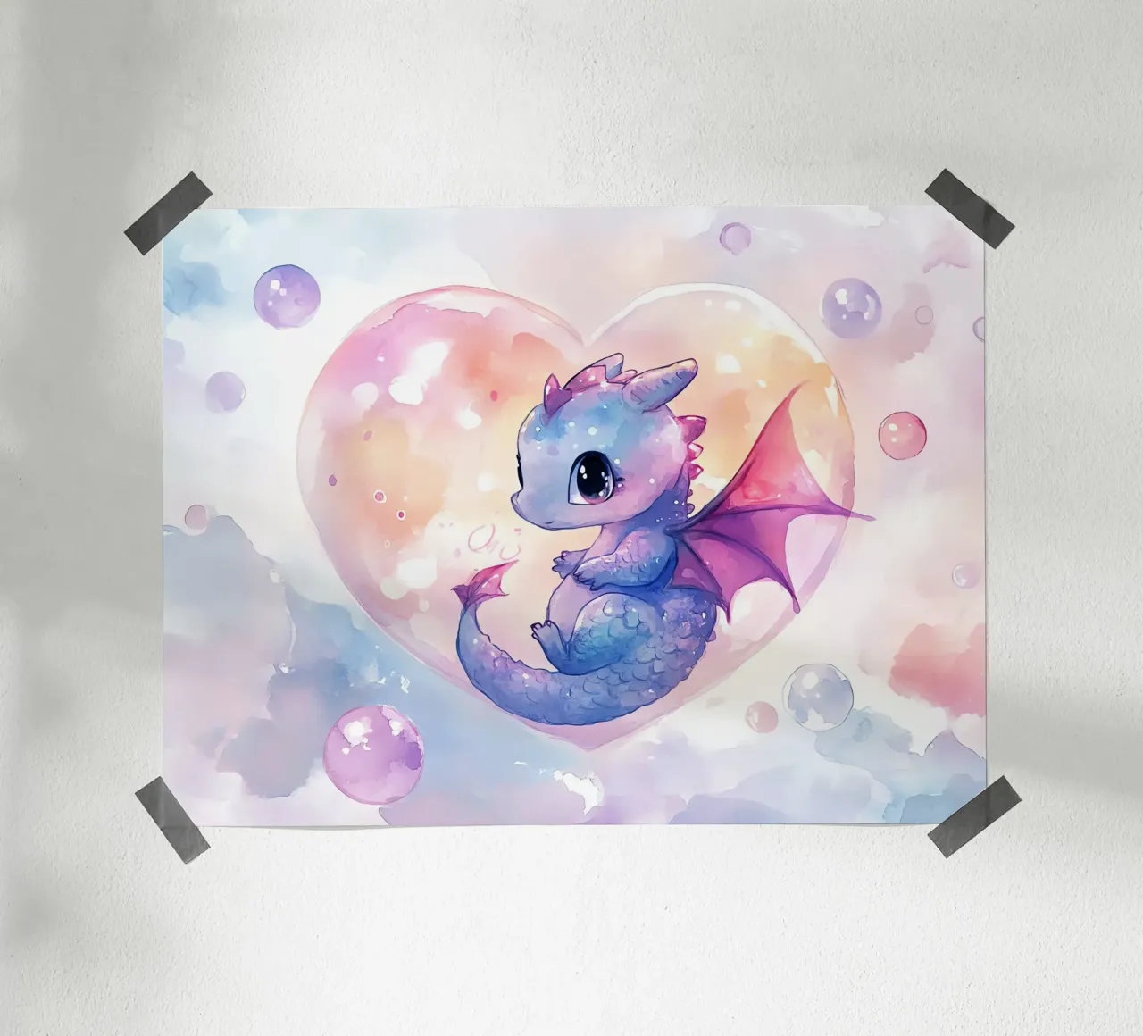 Cuore di drago carta hahnemühle da Théïa's Fantasia World