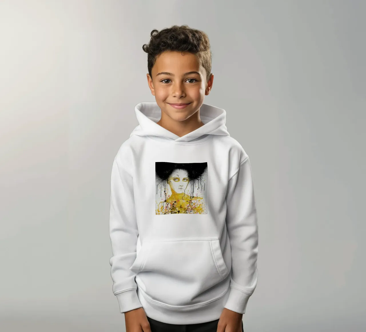 Black Cloud kids hoodie by Rebekka