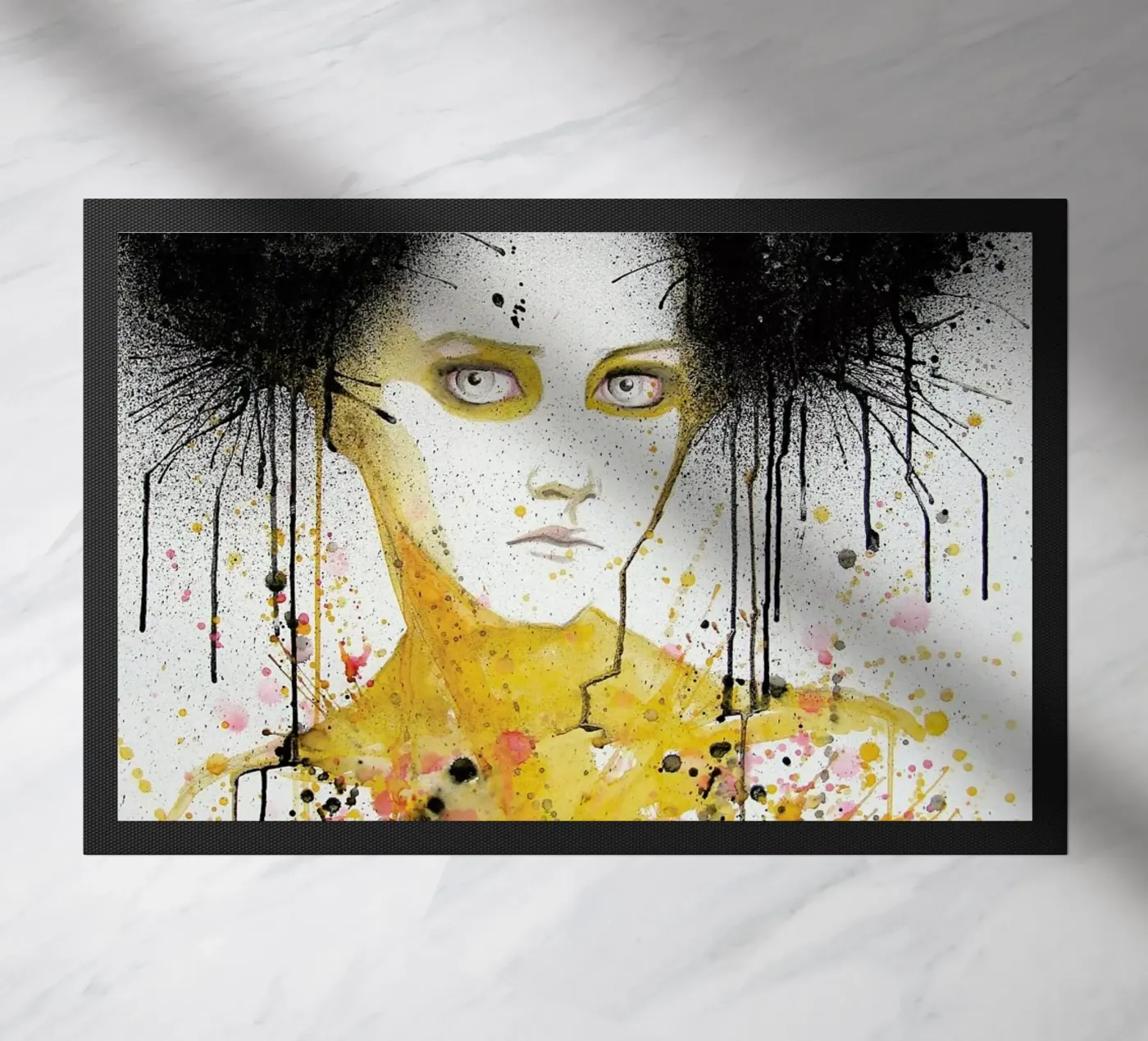 Black Cloud doormat by Rebekka