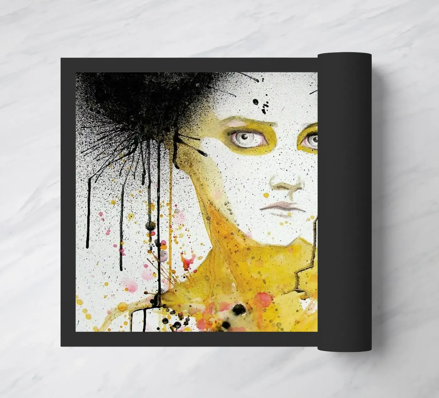 Black Cloud doormat by Rebekka