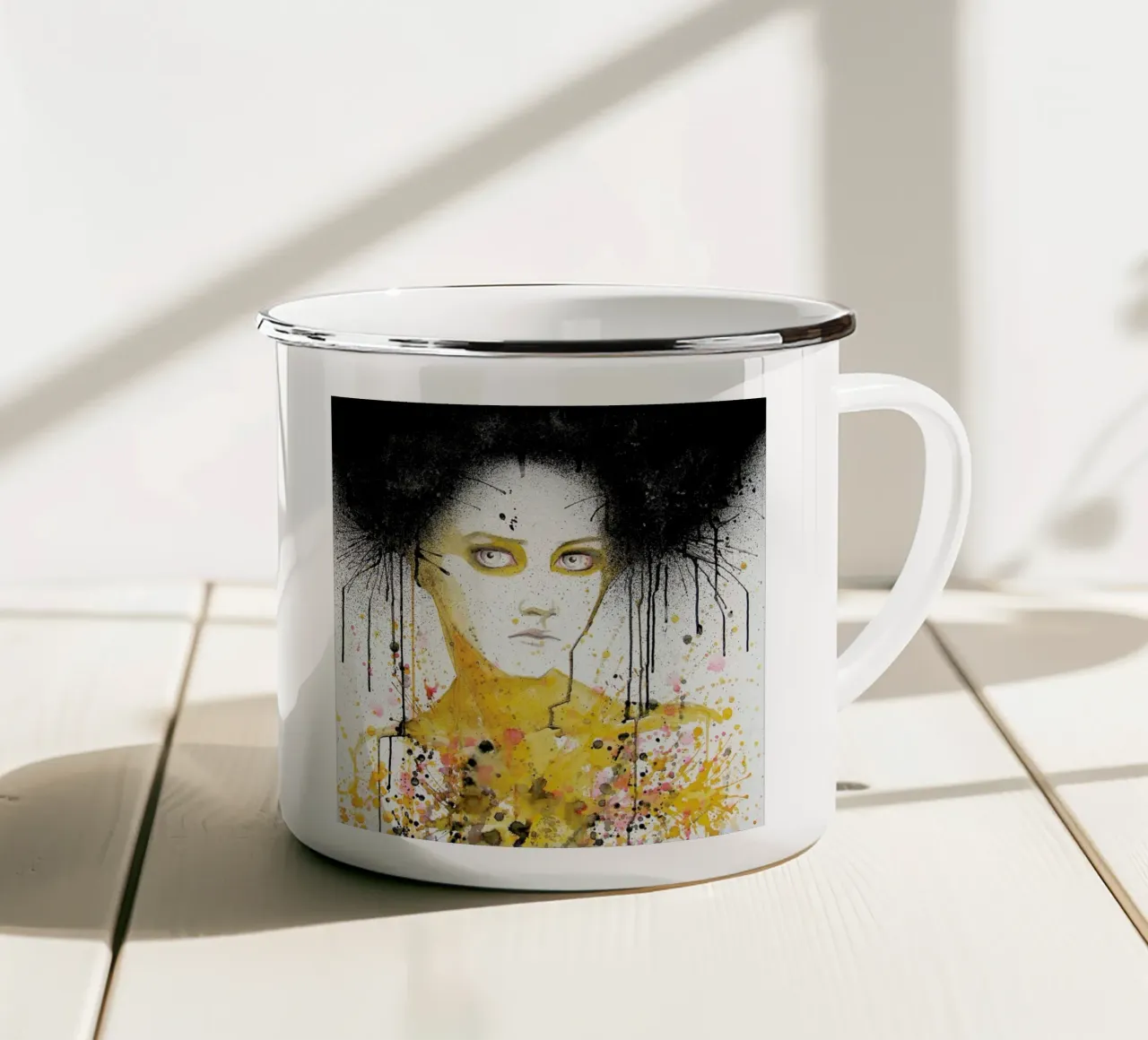 Black Cloud tazza in smalto da Rebekka