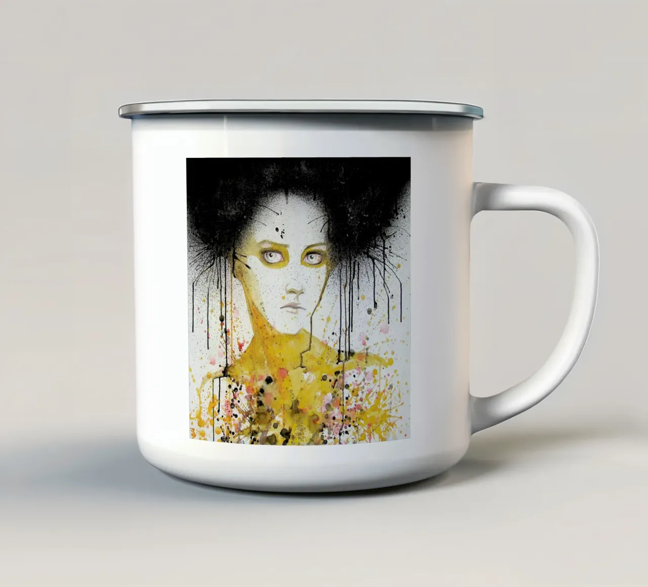 Black Cloud tazza in smalto da Rebekka
