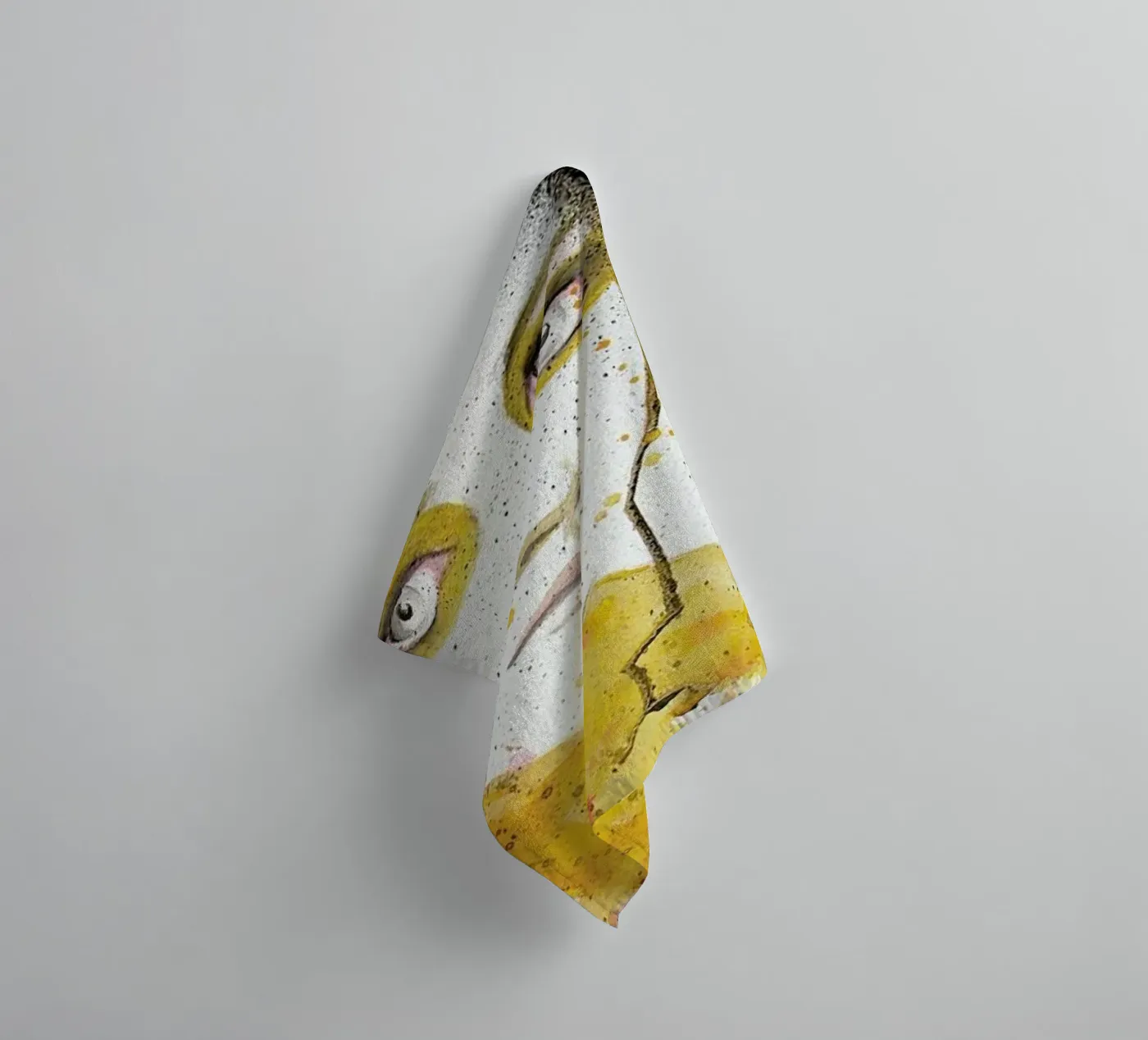 Black Cloud towel by Rebekka