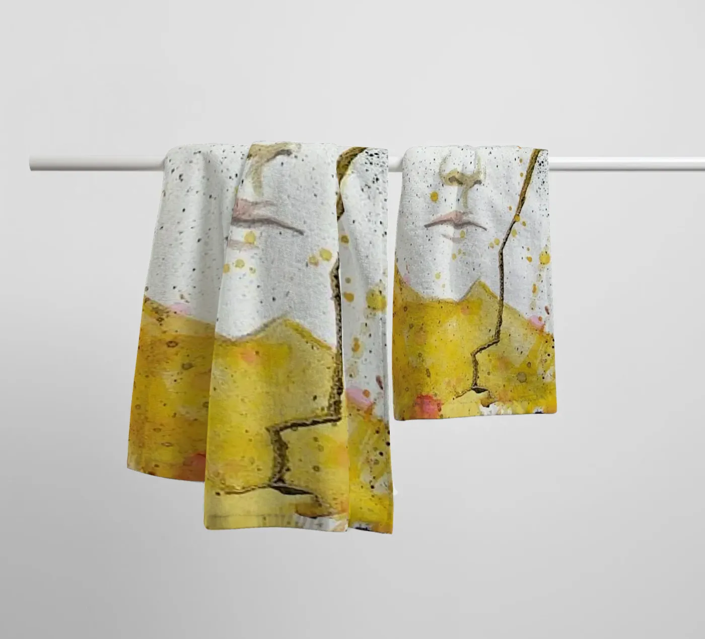 Black Cloud towel by Rebekka