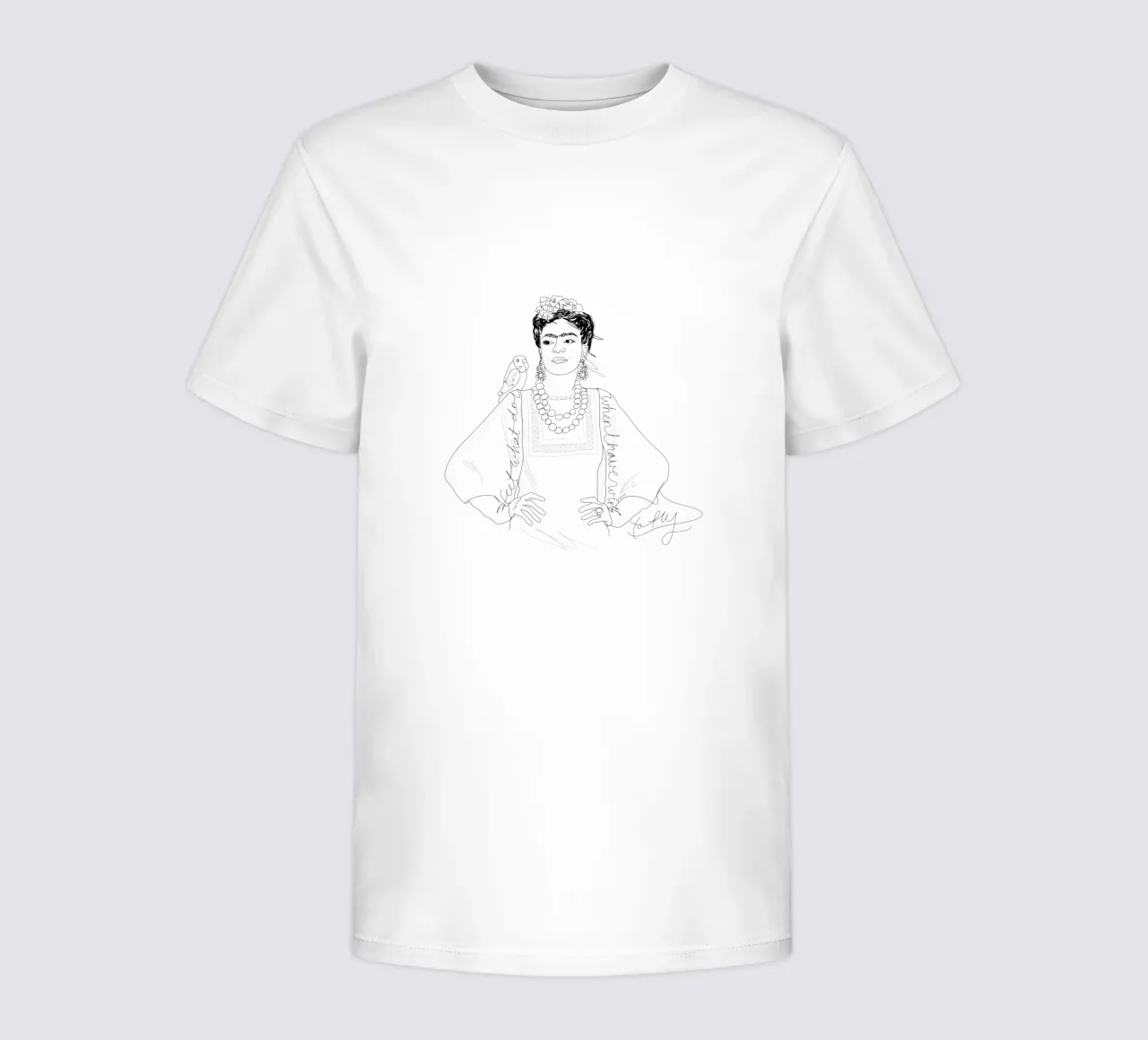 Frida Kahlo Sketch kinder t-shirt van Christina Heitmann