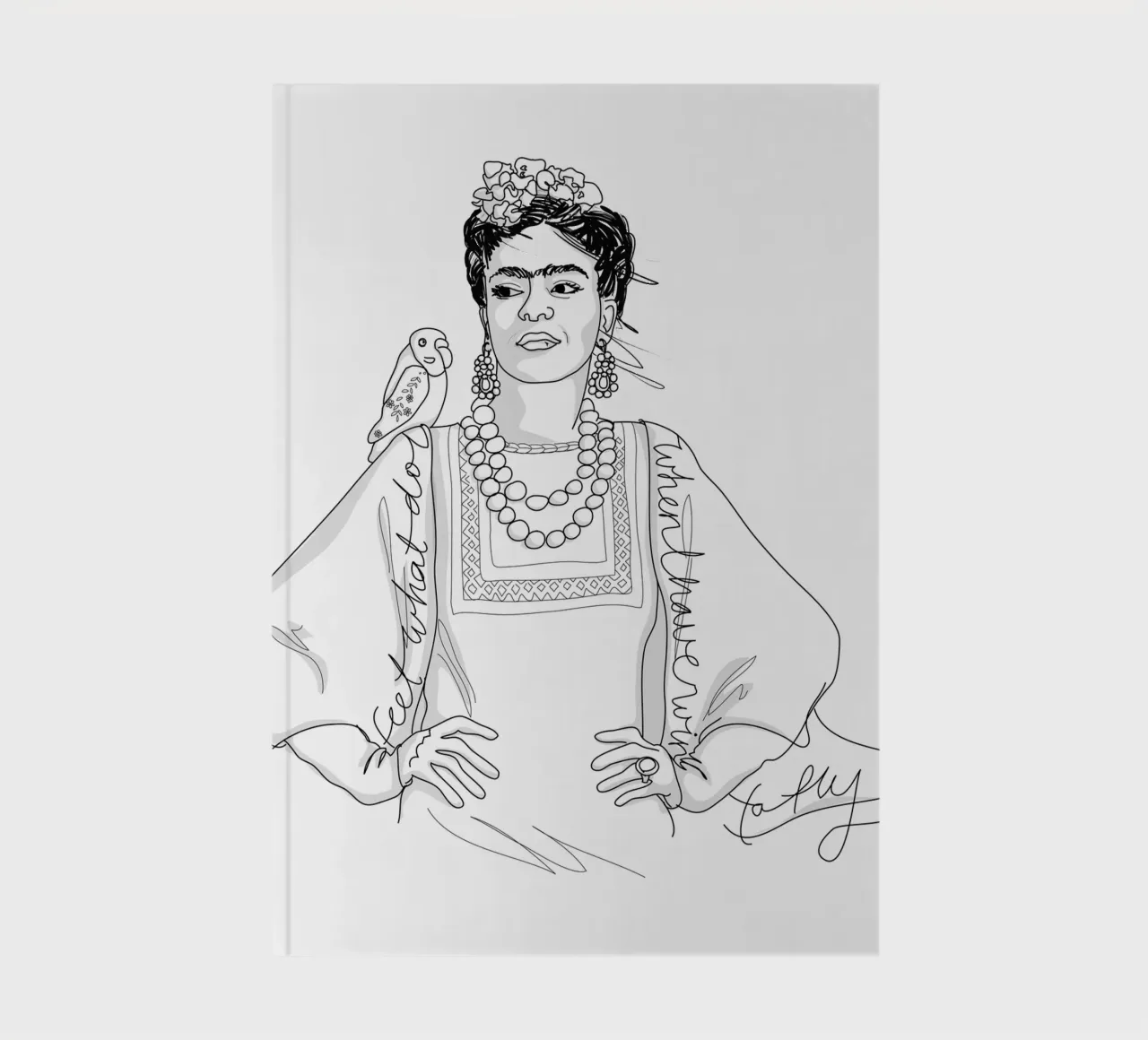 Frida Kahlo Sketch notebook by Christina Heitmann