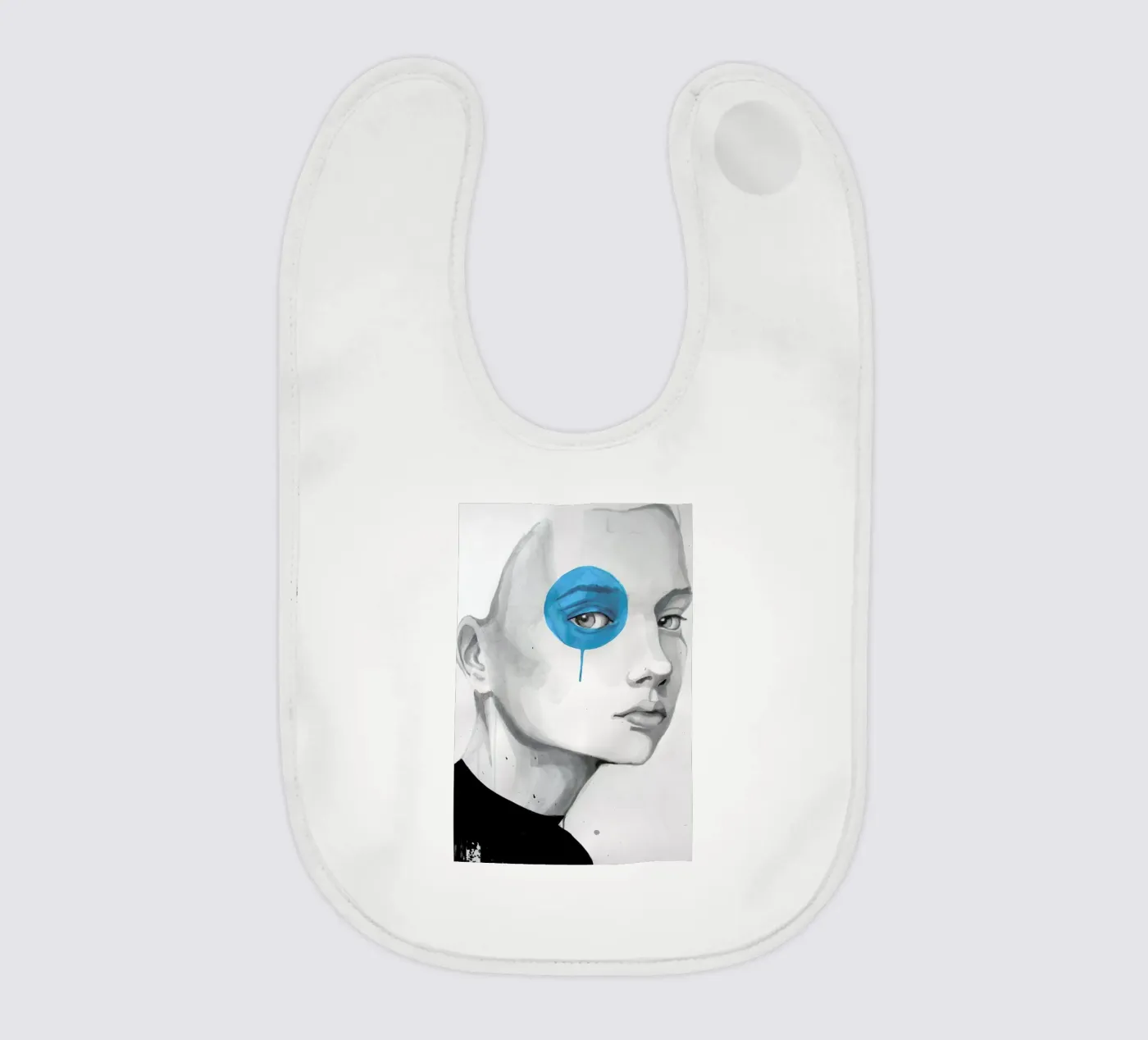 Blue Dot Babylätzchen von Rebekka