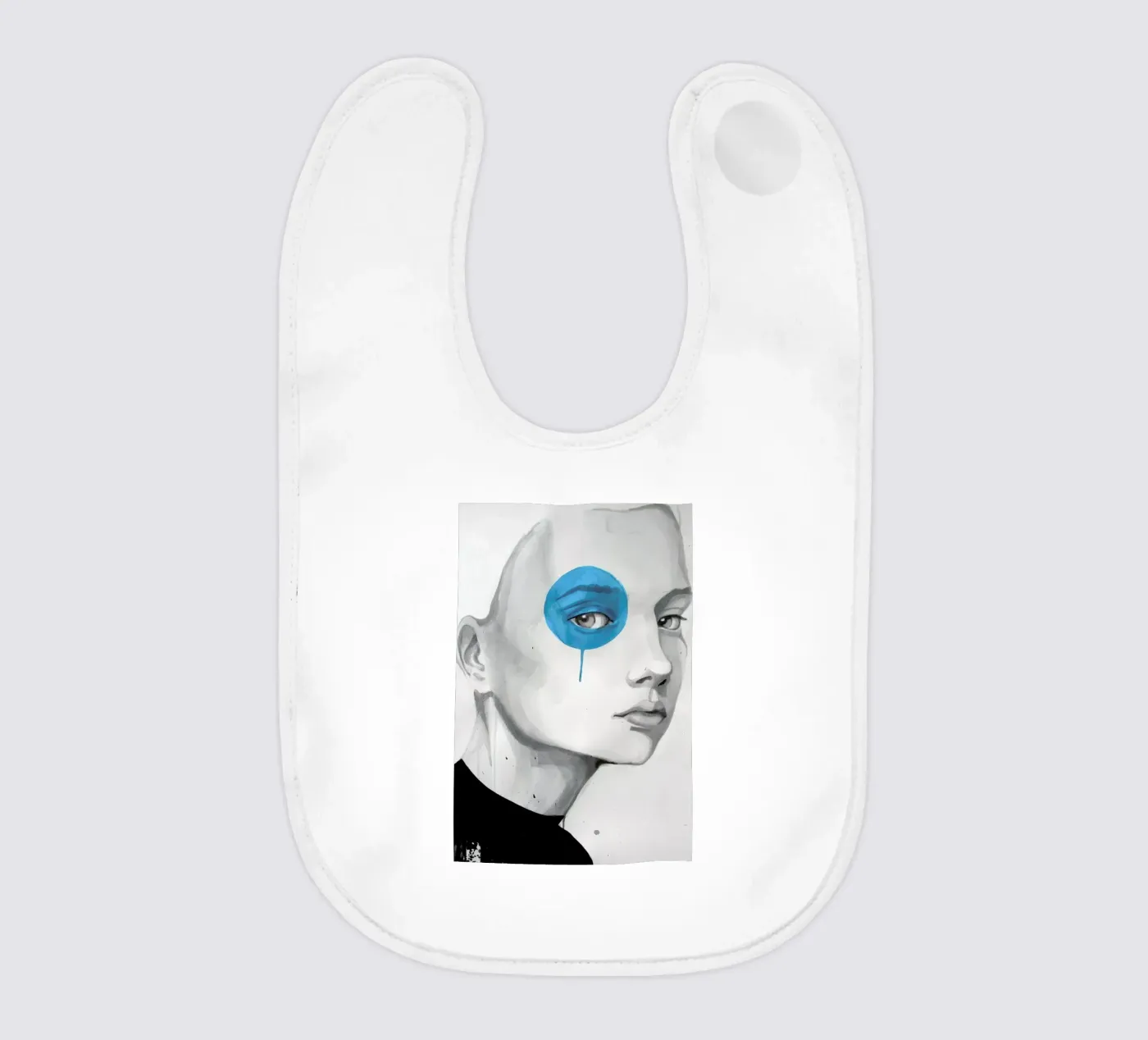 Blue Dot Babylätzchen von Rebekka