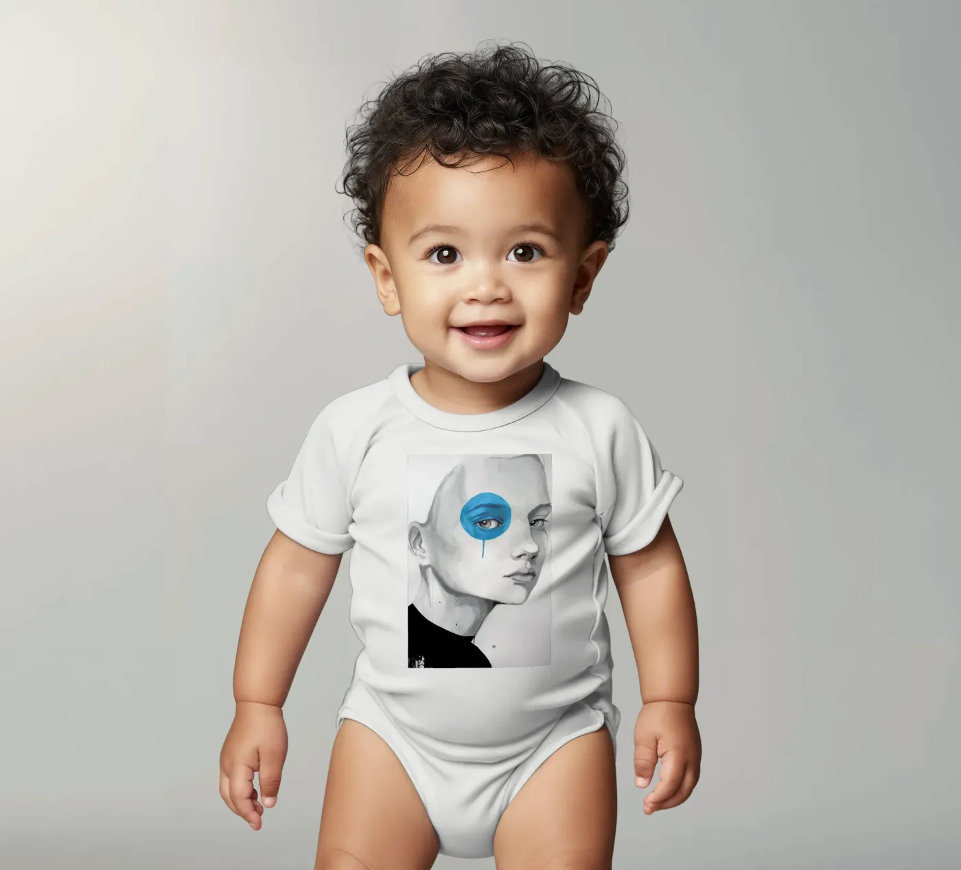 Blue Dot body bébé de Rebekka