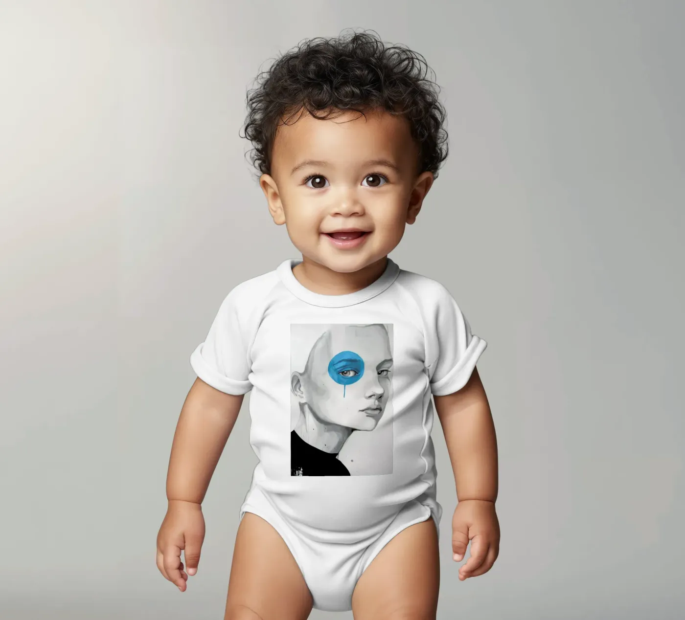 Blue Dot body bébé de Rebekka