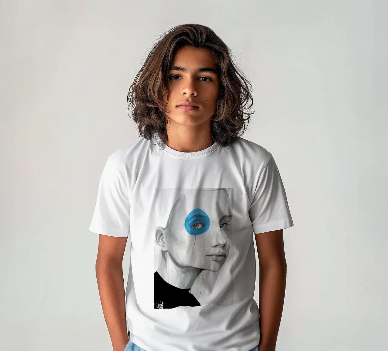 Blue Dot t-shirt bambini da Rebekka