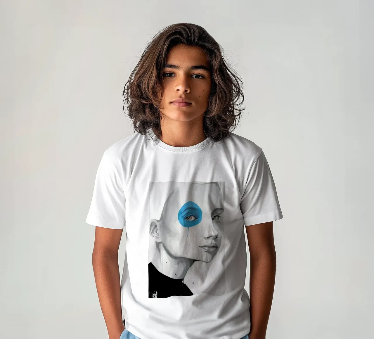 Blue Dot t-shirt bambini da Rebekka