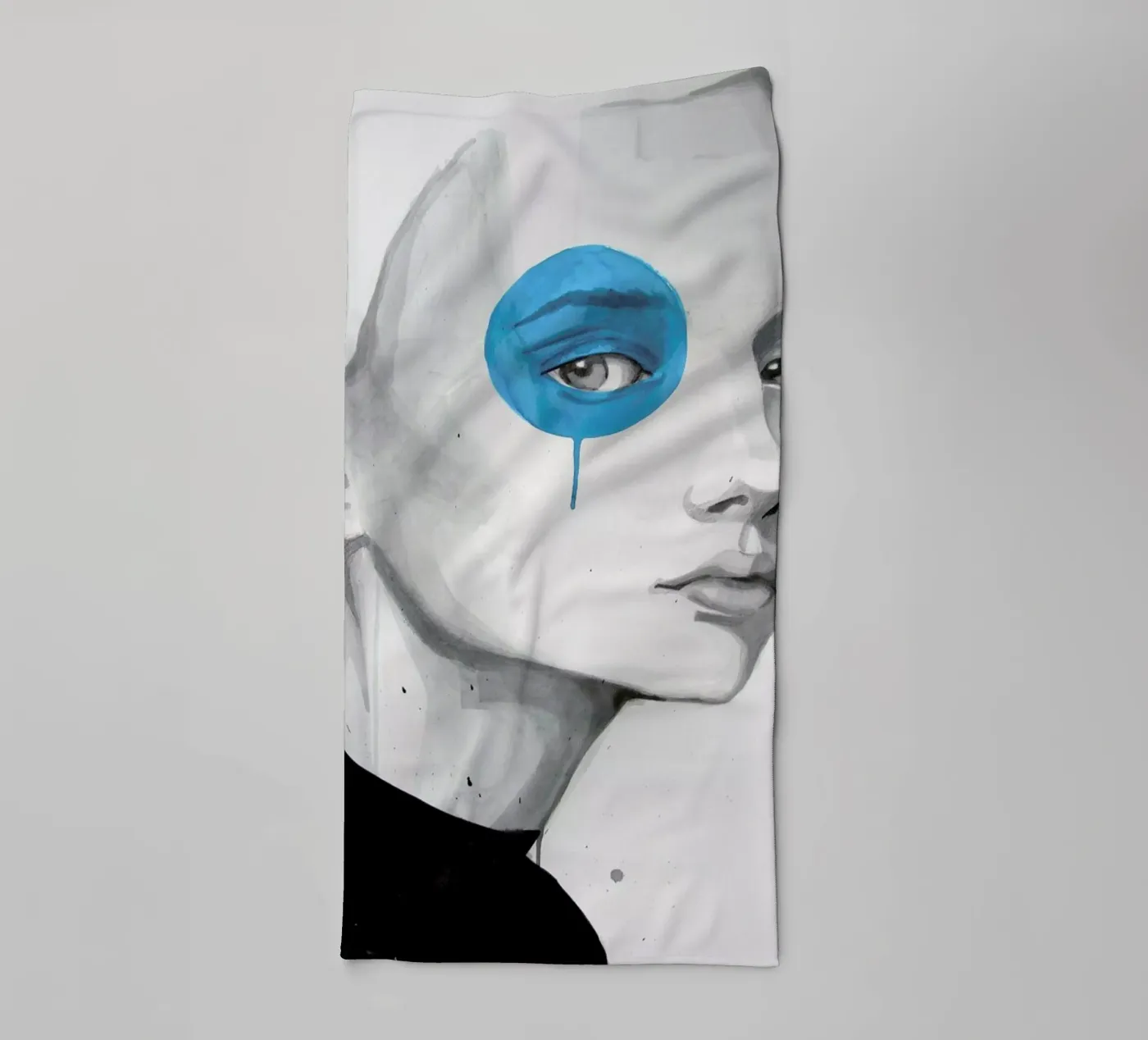 Blue Dot badhanddoek van Rebekka