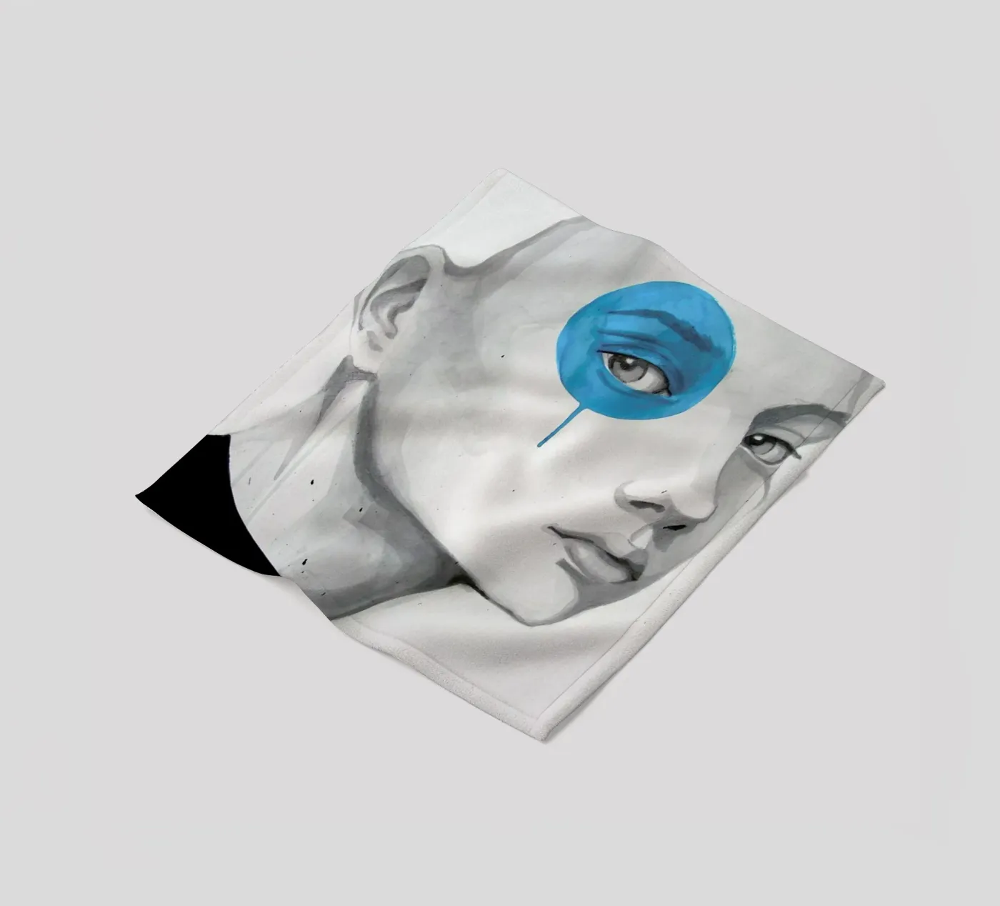 Blue Dot Fleecedecke von Rebekka