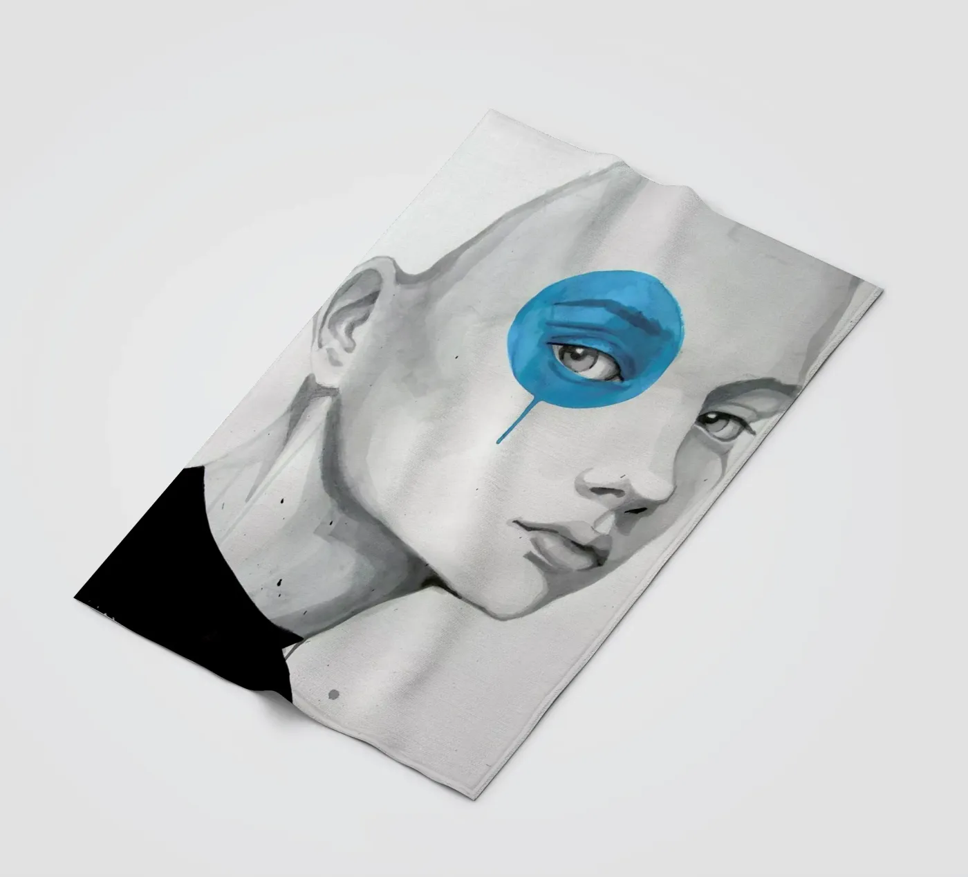 Blue Dot Fleecedecke von Rebekka