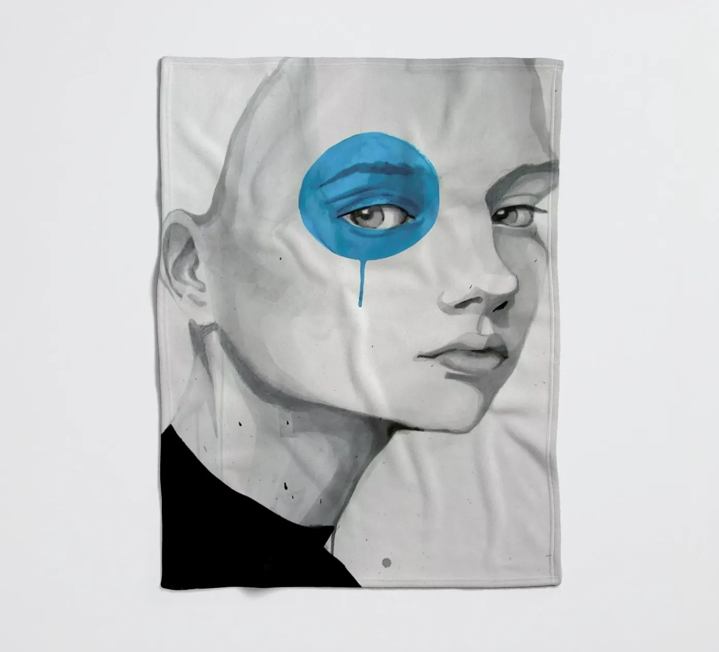 Blue Dot Fleecedecke von Rebekka