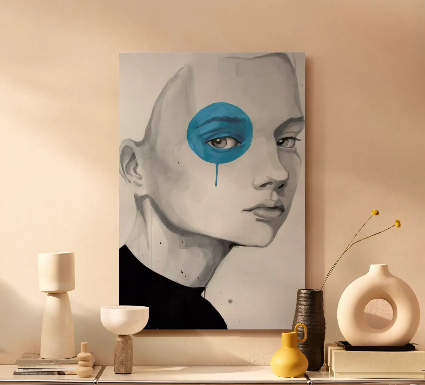 Blue Dot forex plate by Rebekka