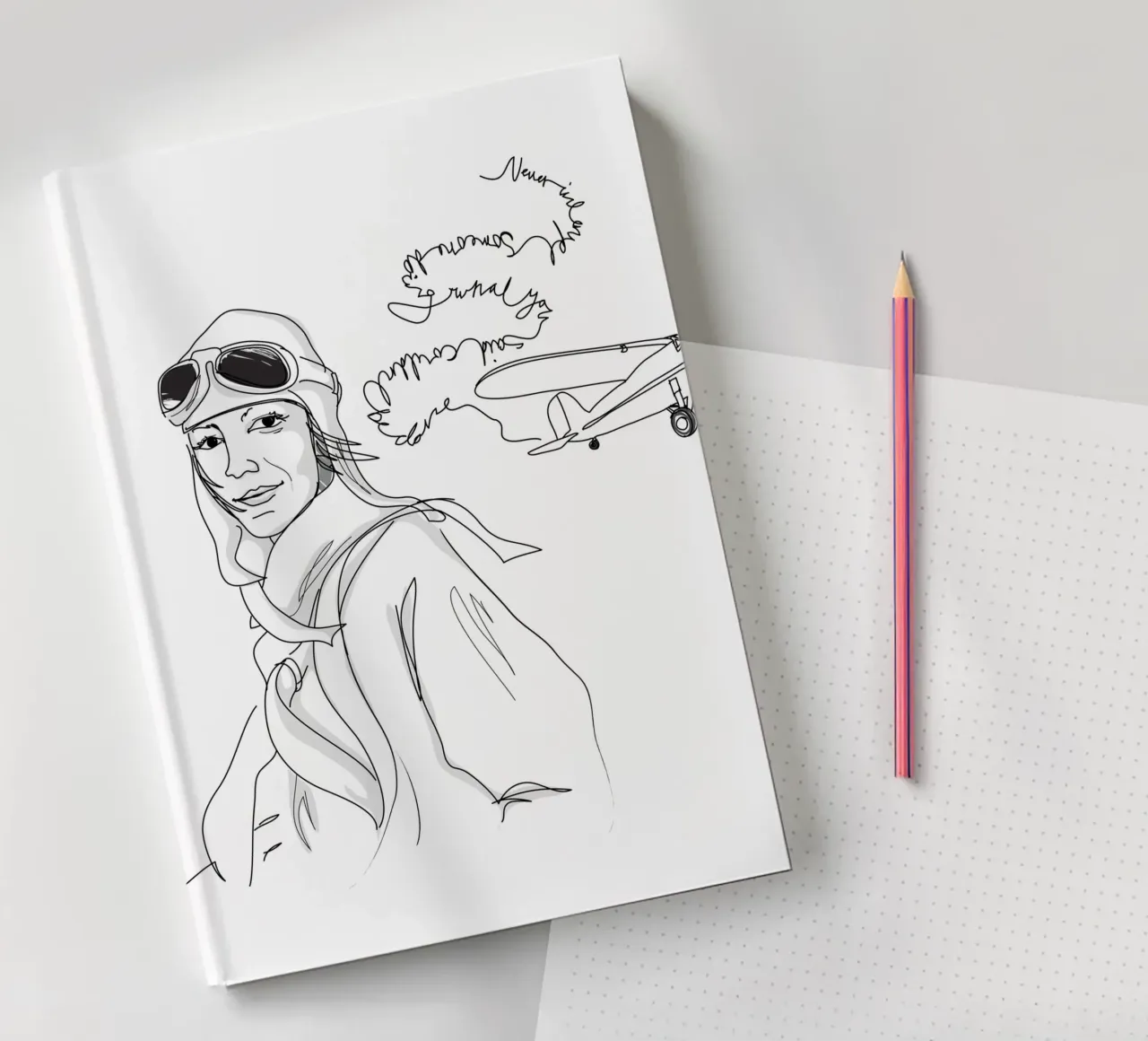 Amelia Earhart Sketch diario da Christina Heitmann