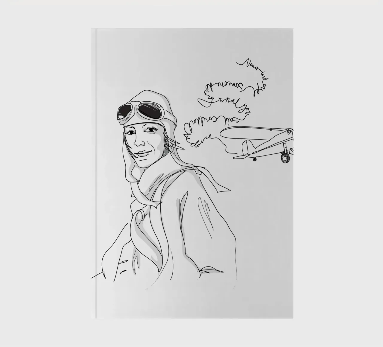 Amelia Earhart Sketch diario da Christina Heitmann