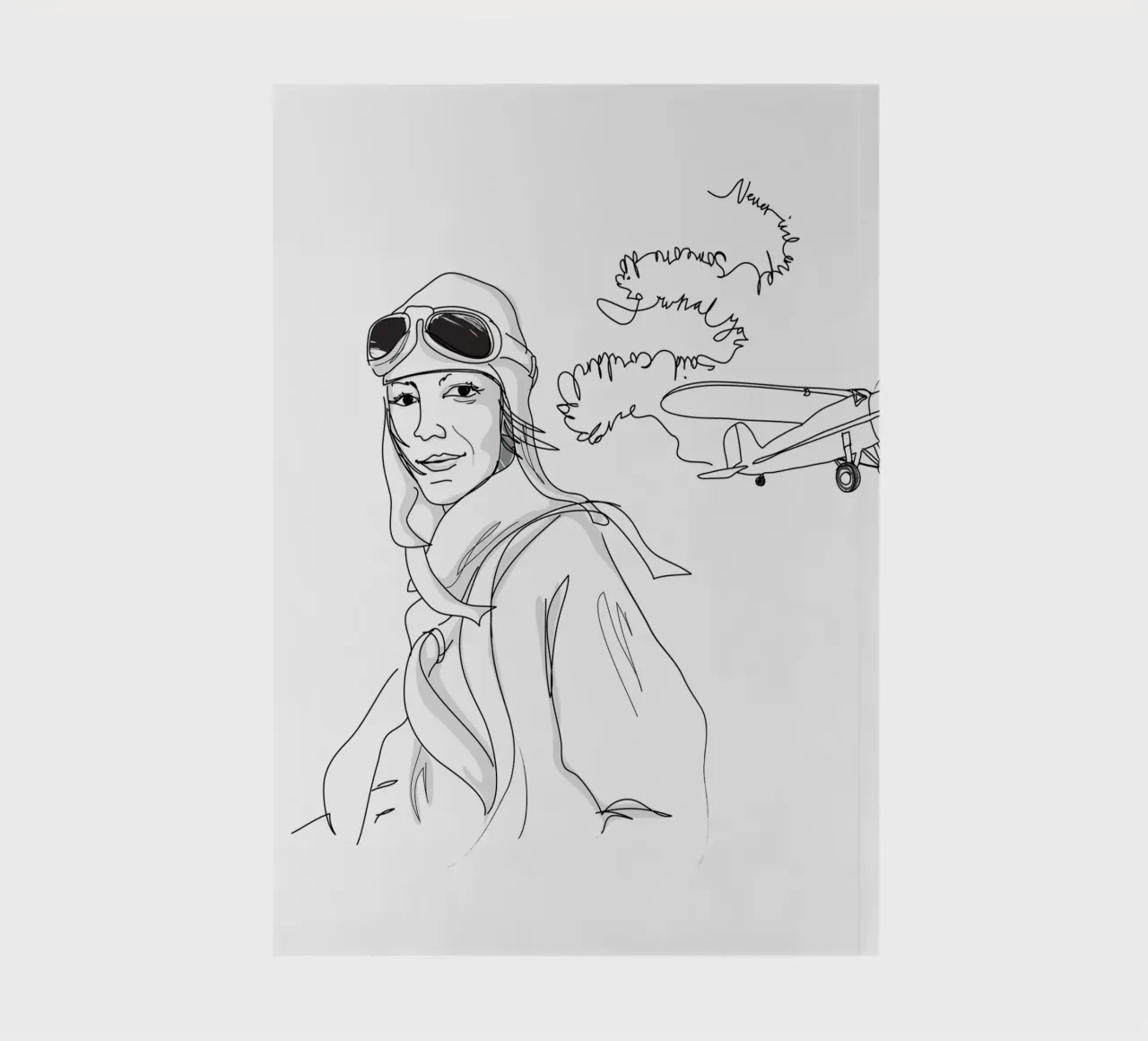 Amelia Earhart Sketch diario da Christina Heitmann