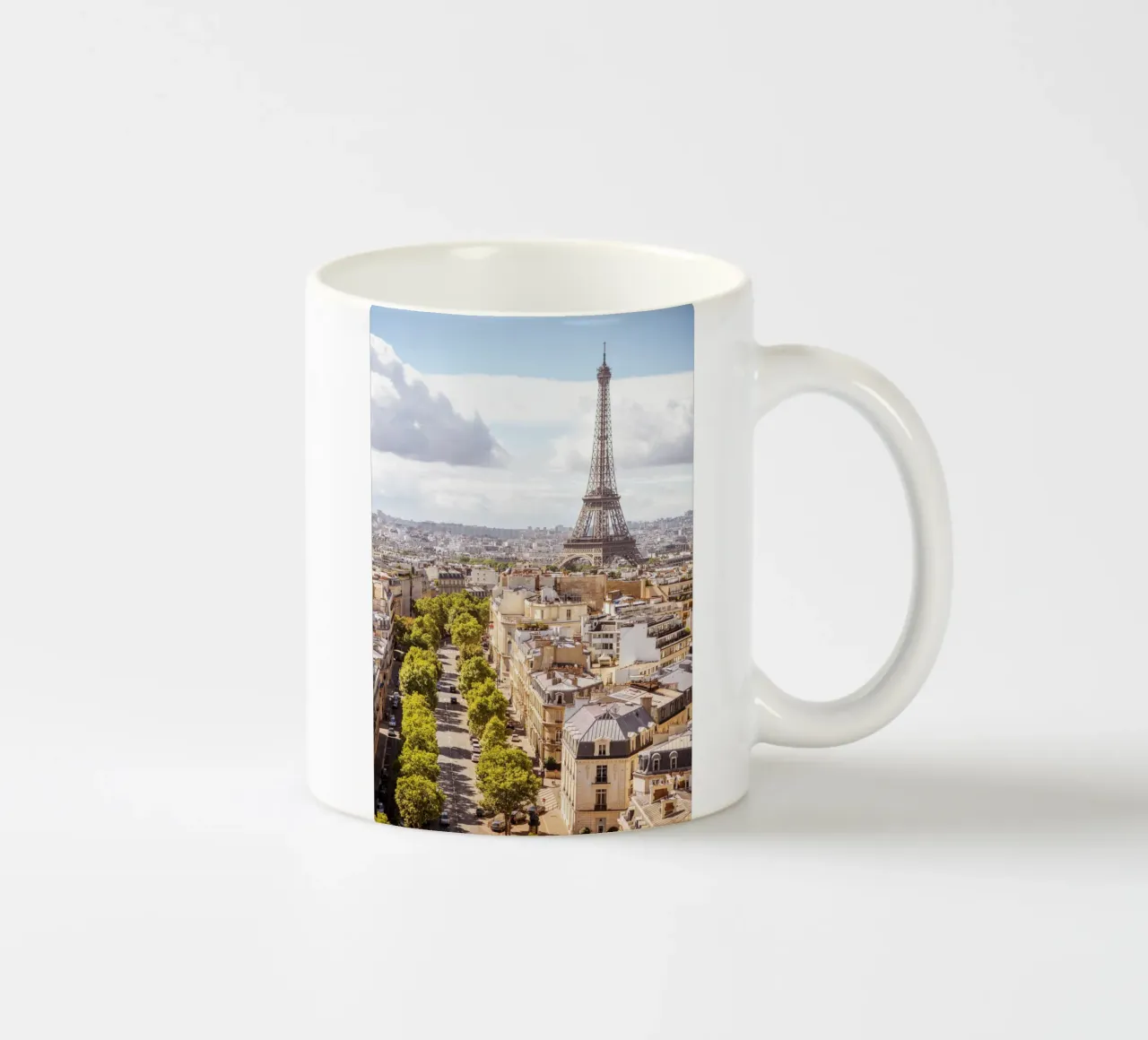 Parijs Frankrijk Eiffeltoren, Reisposter, Frankrijk Muurkunst keramische mok van TheTravelClub