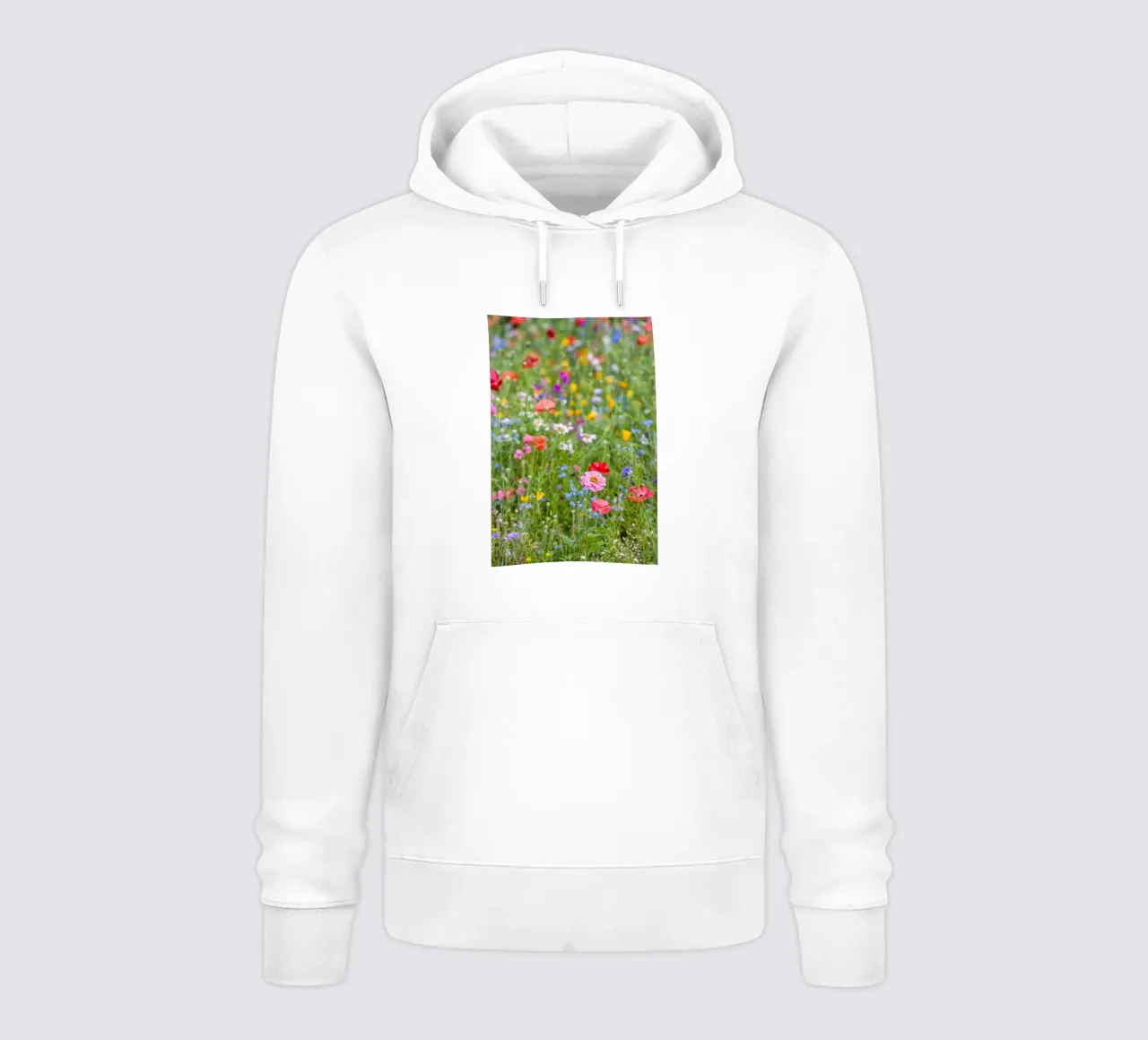 Un vivace arazzo di fiori - Beautiful Wildflowersfield felpa con cappuccio da Curious Collections by Marielle Leenders