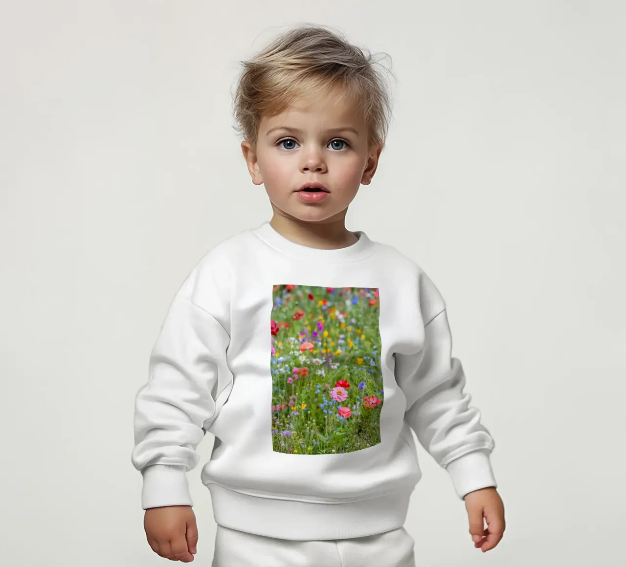 Un vivace arazzo di fiori - Beautiful Wildflowersfield felpa neonato da Curious Collections by Marielle Leenders