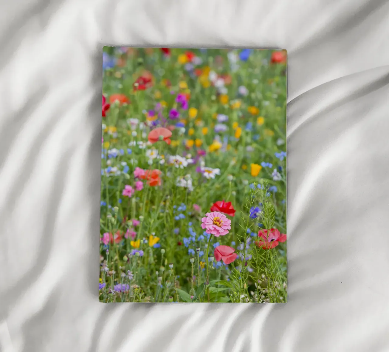 A Vibrant Tapestry of flowers - Beautiful Wildflowersfield notebook by Curious Collections by Marielle Leenders