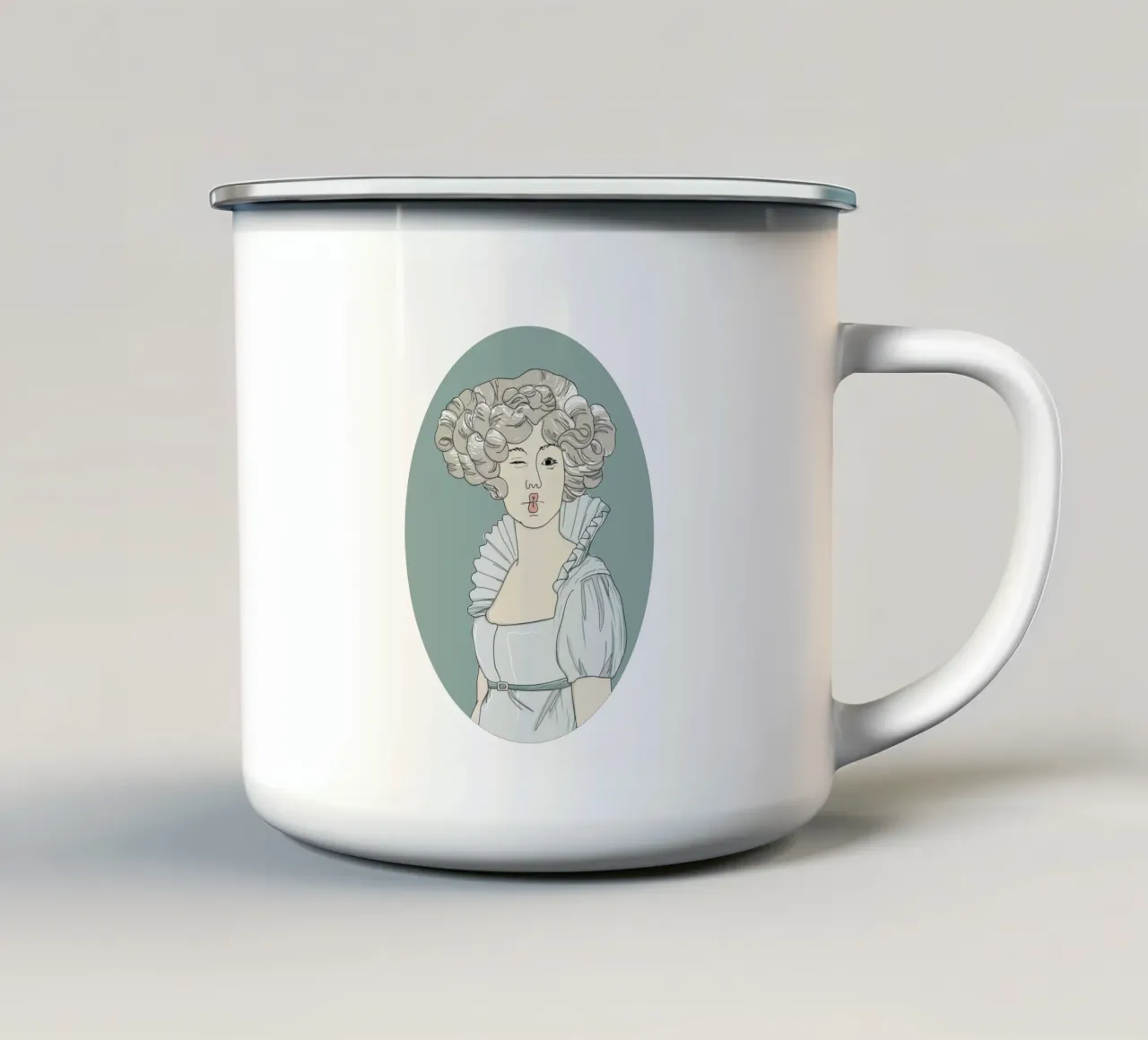 Victorian Violette taza de esmalte de Christina Heitmann