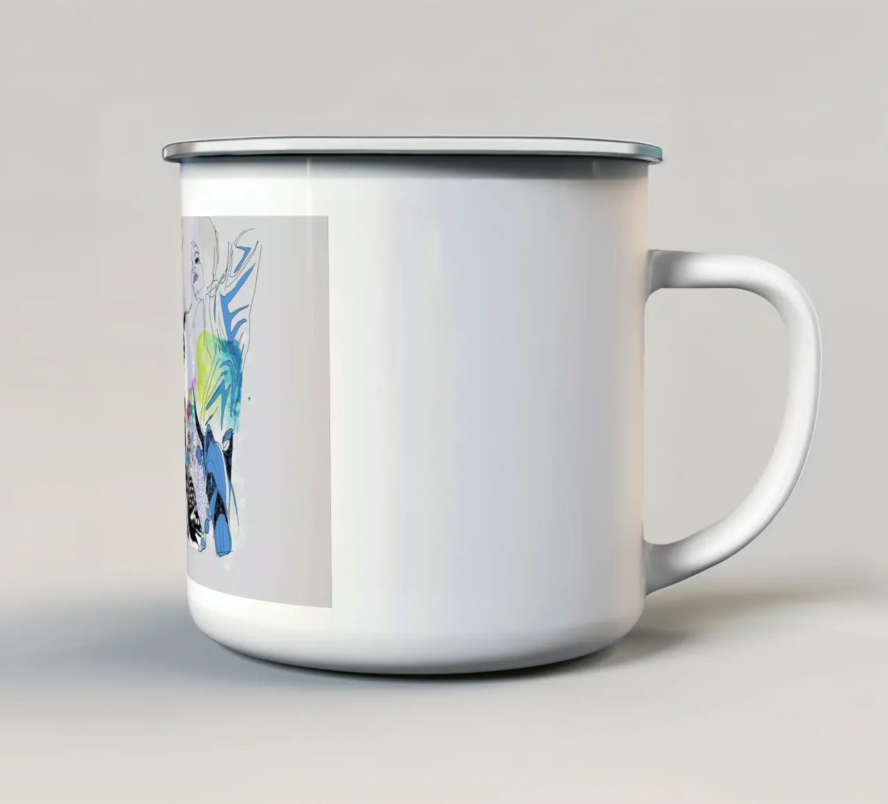 Paper Bag tazza in smalto da Giulio Iurissevich