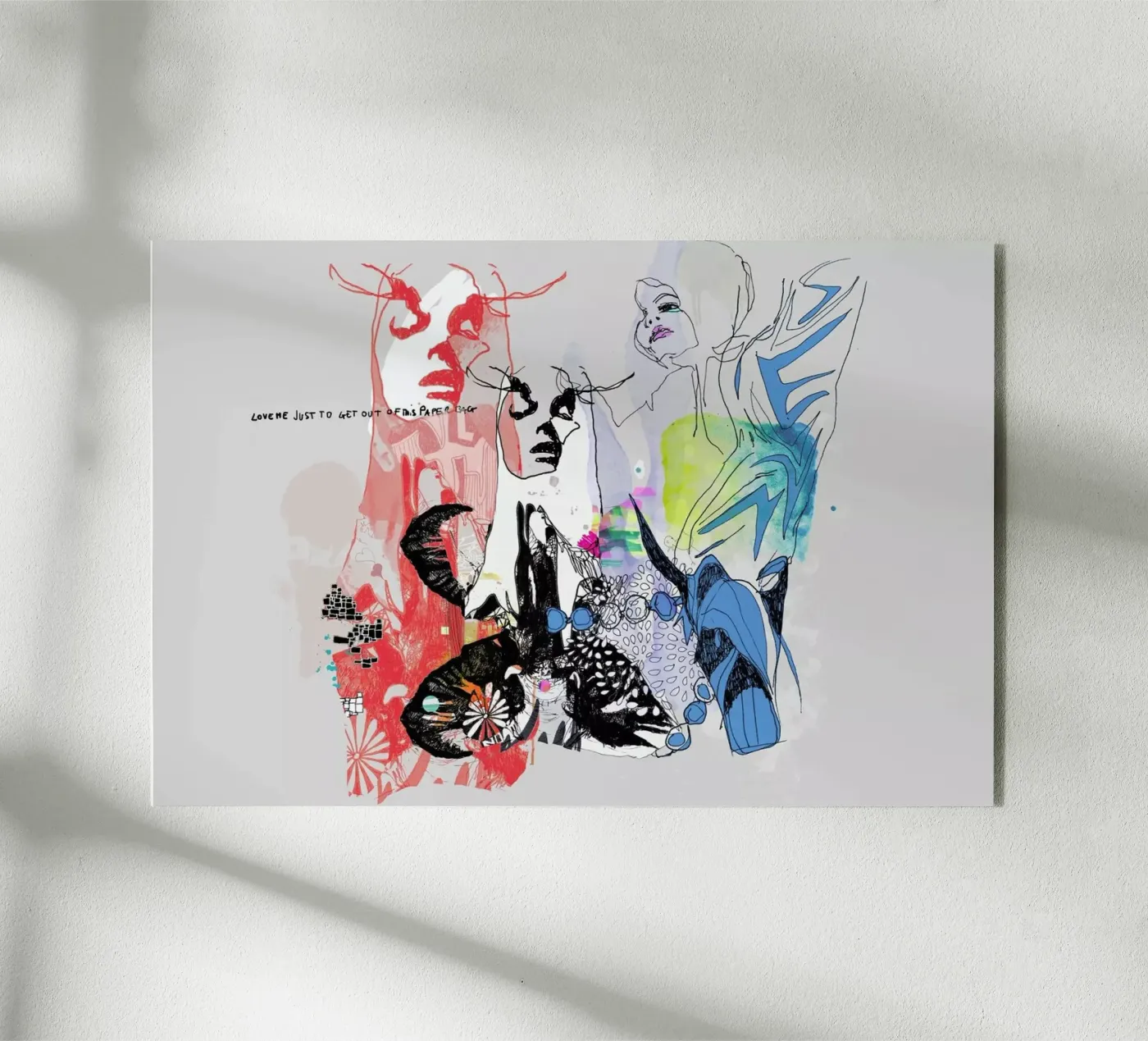 Paper Bag acryl van Giulio Iurissevich