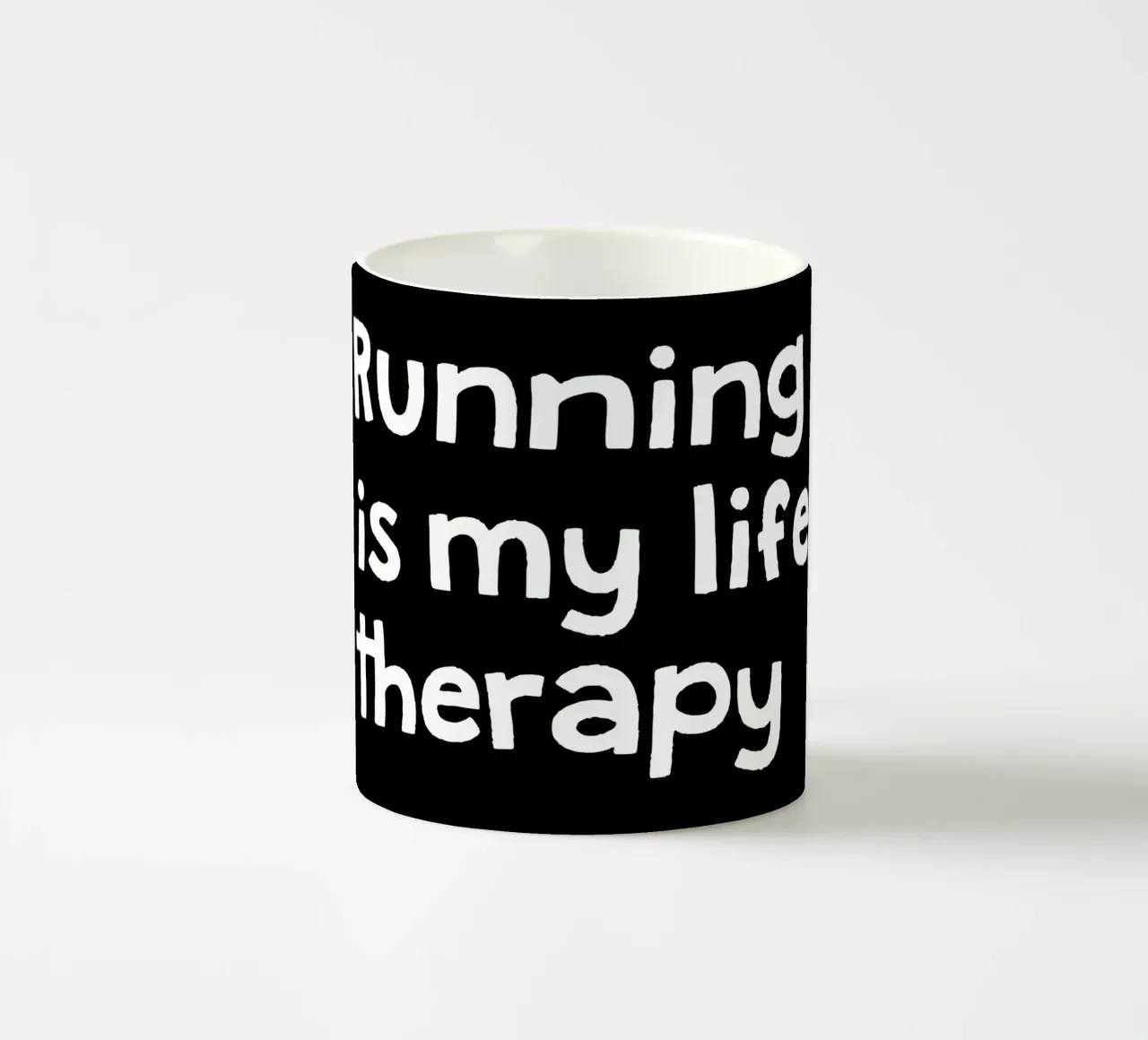 Running is my life therapy tazza in ceramica da happieeagle