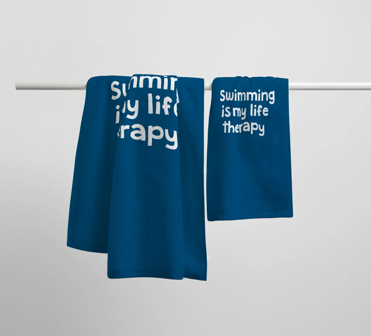 Swimming is my life therapy towel by happieeagle