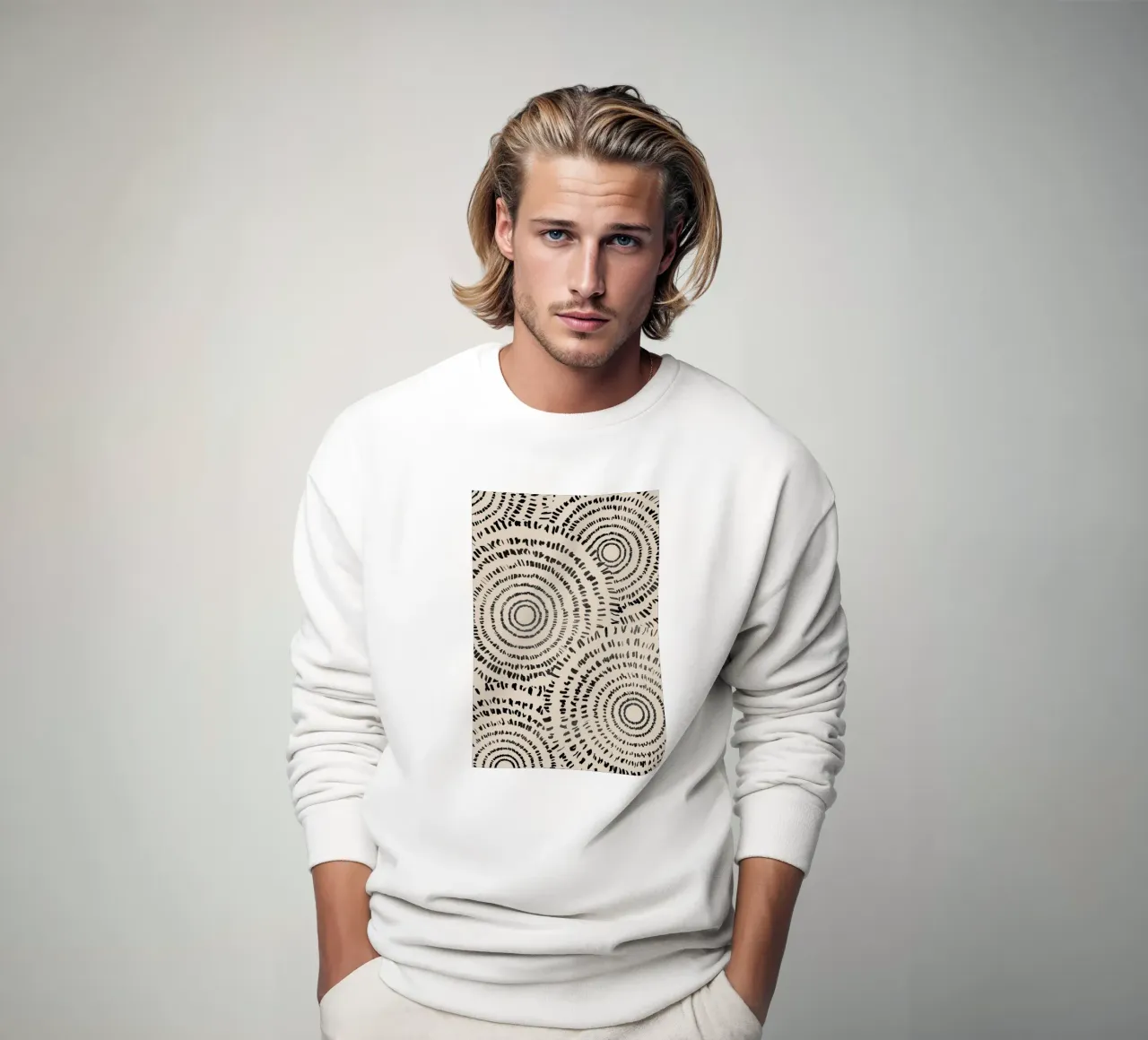 Arte circular abstracto sudadera de Melloi Art Print