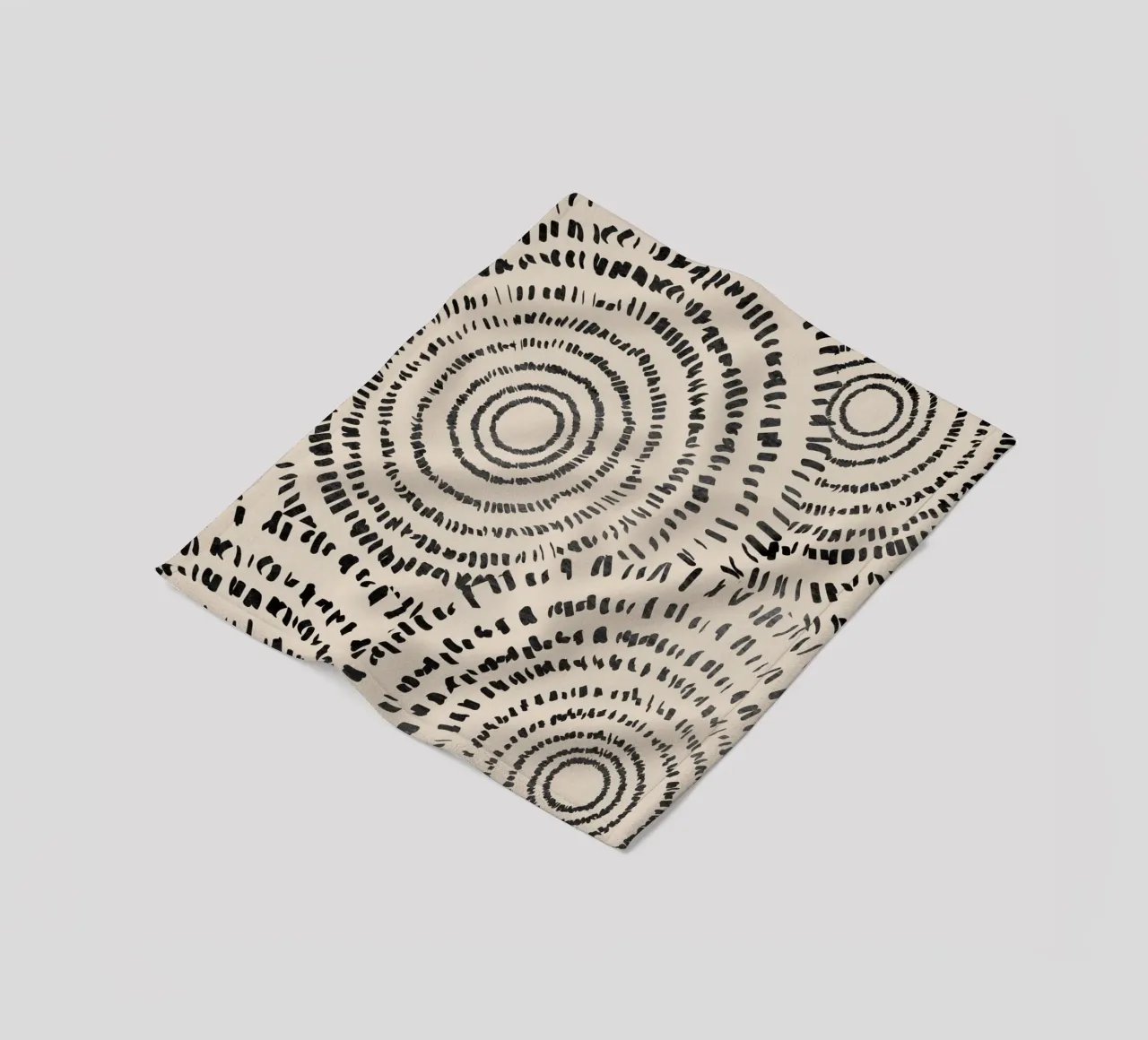 Abstract Circle Art fleece blanket by Melloi Art Print