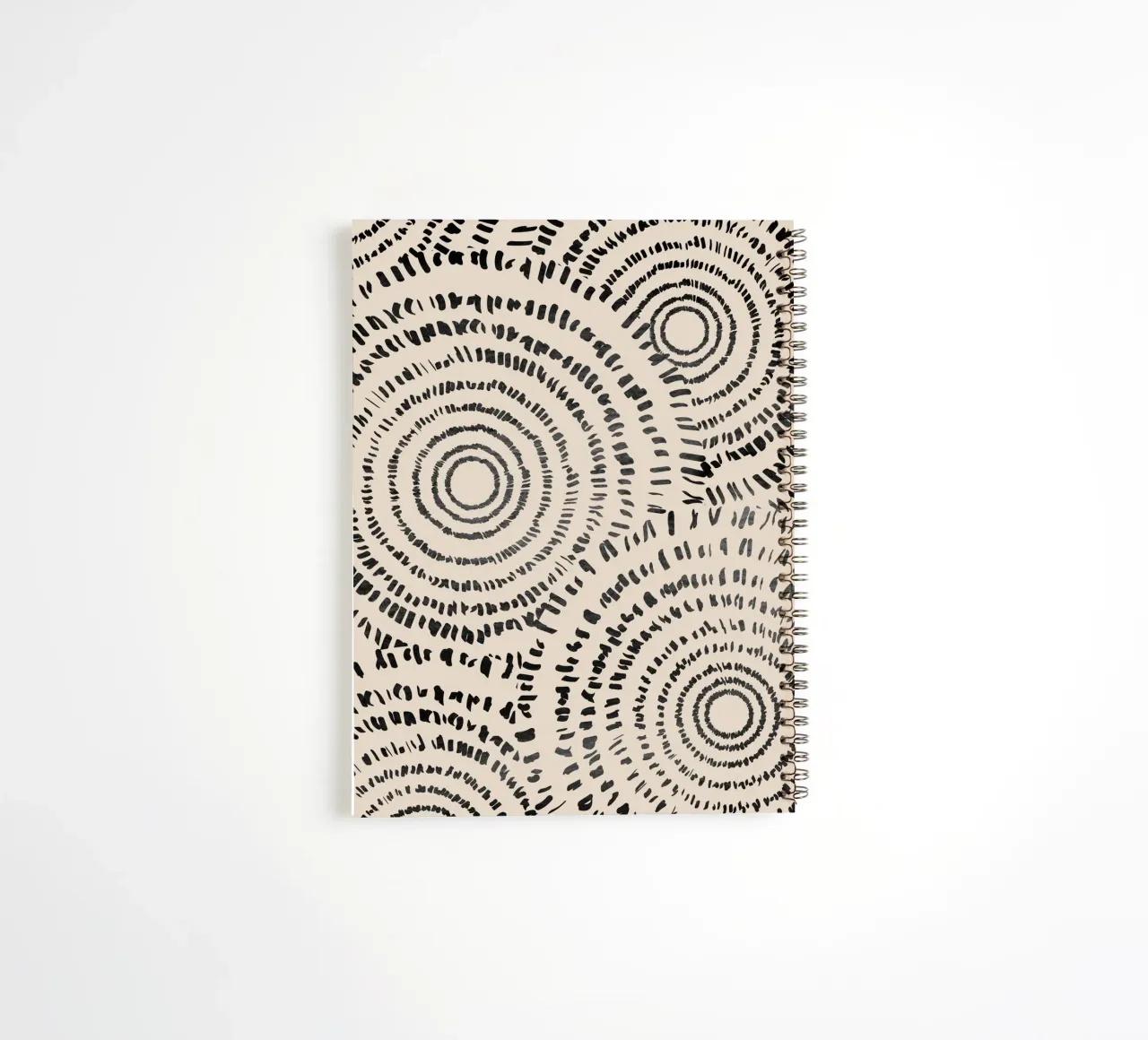 Abstract Circle Art spiral notebook by Melloi Art Print